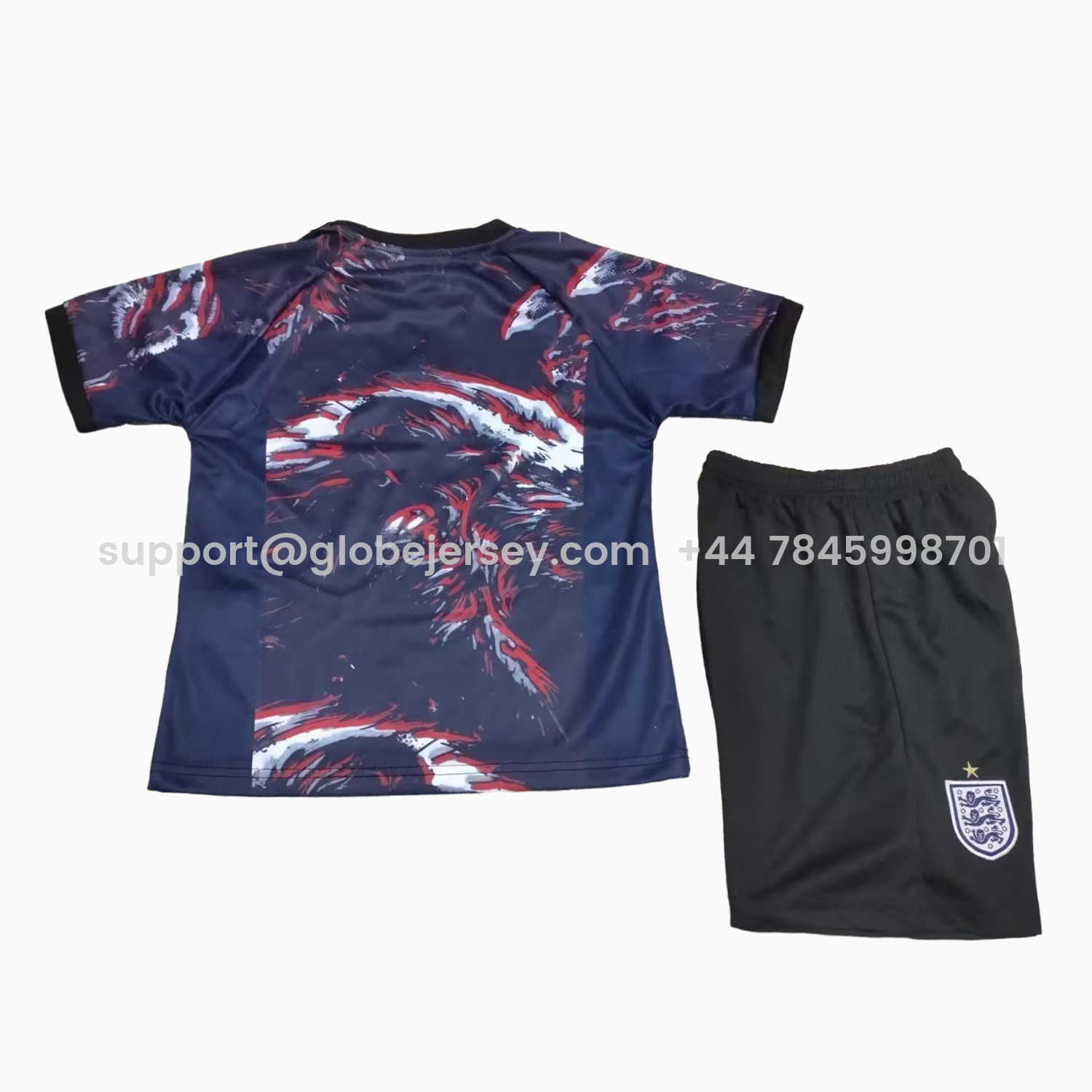 GlobeJersey-England 2026 Hollywood Goalkeeper Special Kids Kit