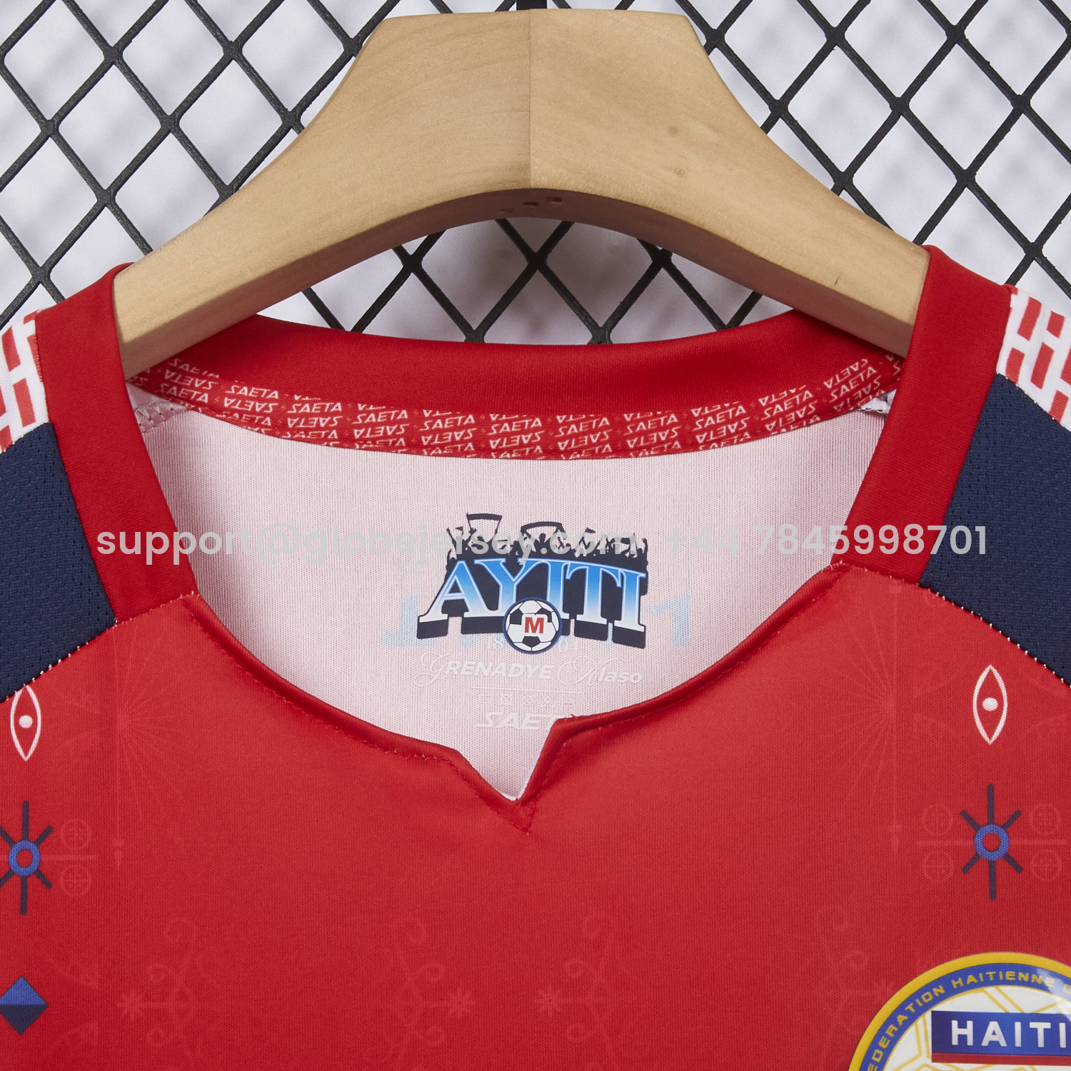 GlobeJersey-Haiti 2026 Third Red Jersey - Fans Version
