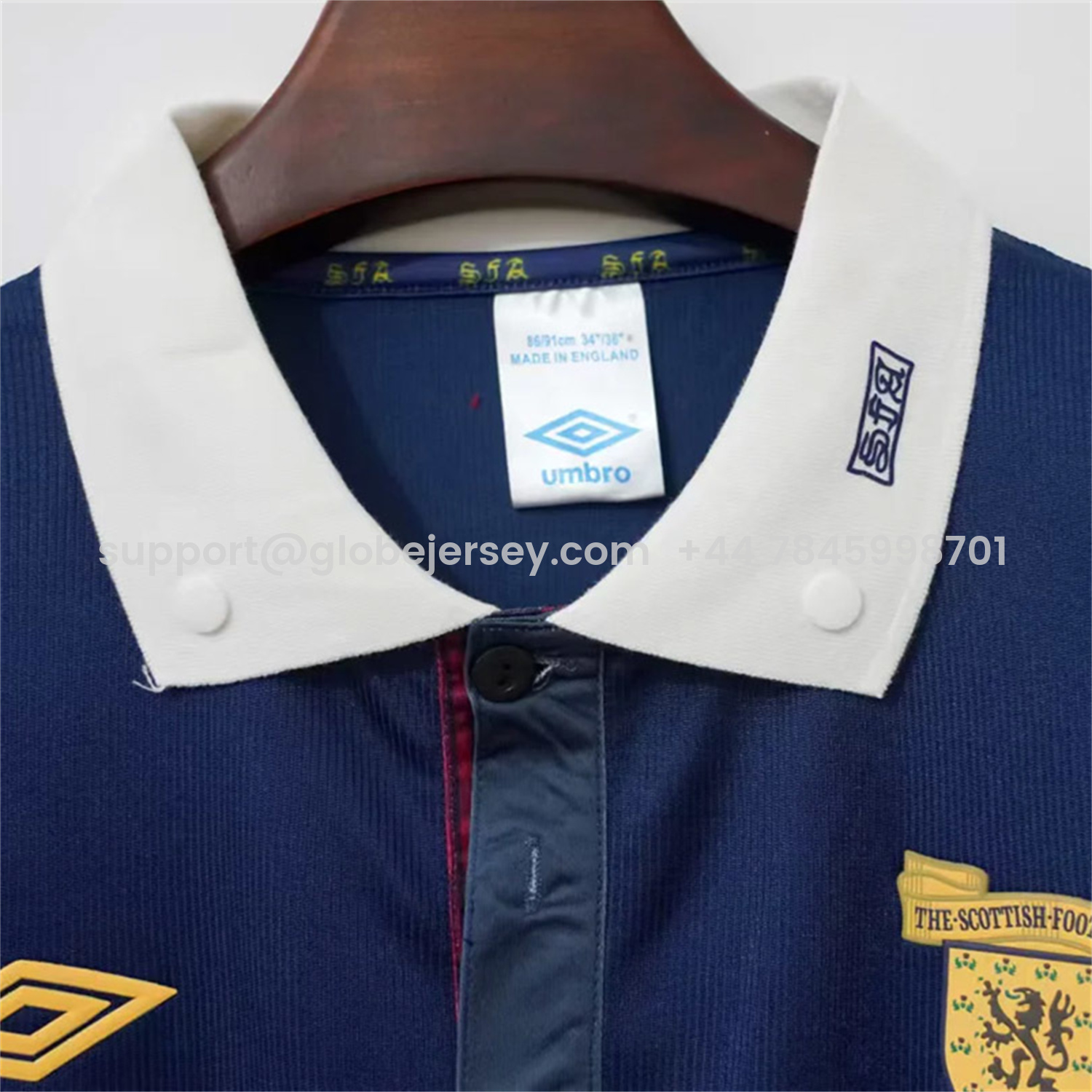 GlobeJersey-Retro S-c-o.t l.a-n.d 1988-89 Home Jersey - Fans Version