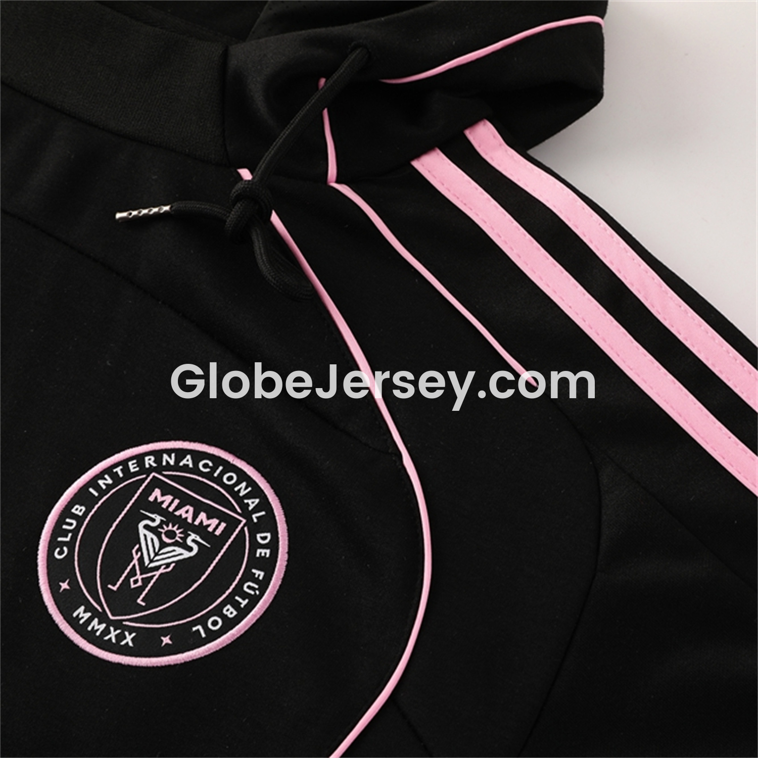 GlobeJersey-INT M.A.M 25-26 Long Sleeves Training Hoodie Set - Black Hoodie + Pants