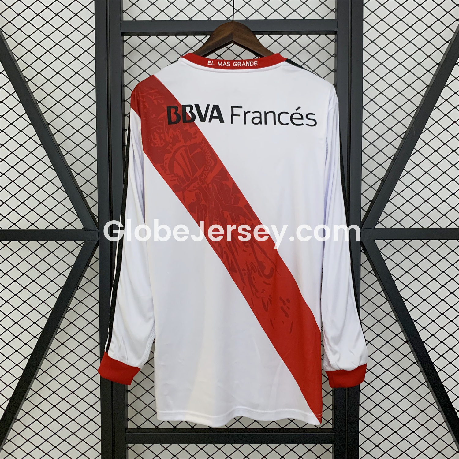 GlobeJersey-Retro River Plate 2013-14 Home Long Sleeves Jersey