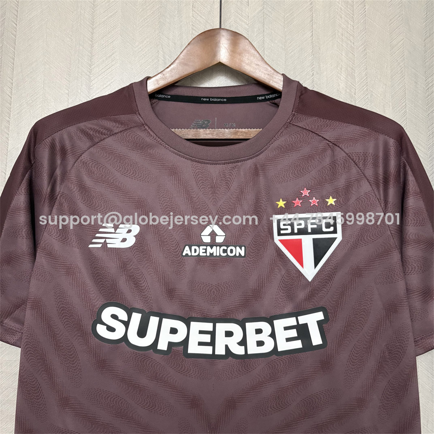 GlobeJersey-Sao Paulo 26-27 Burgundy Goalkeeper Jersey - Fans Version