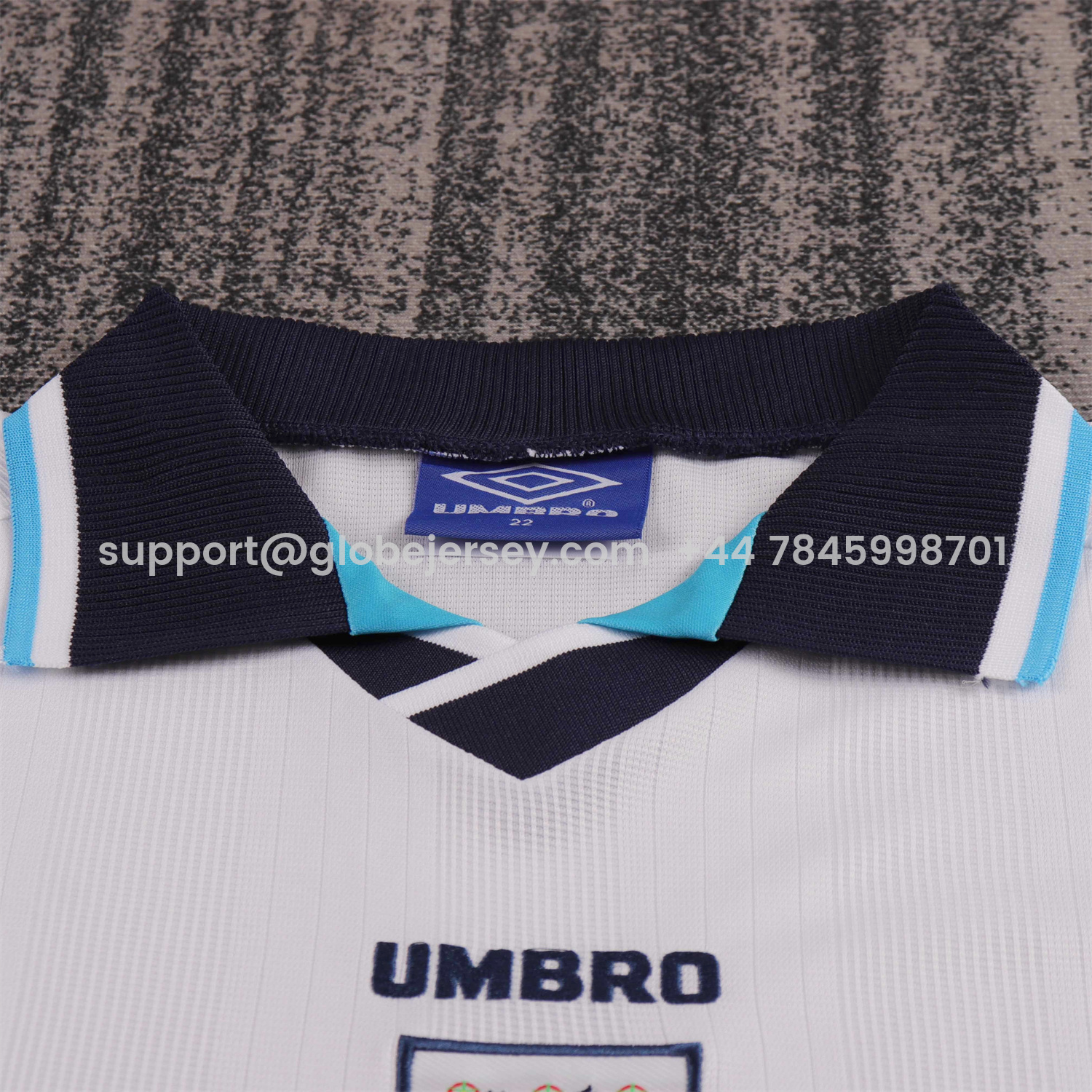 GlobeJersey-Retro England 1996 Home Kids Kit