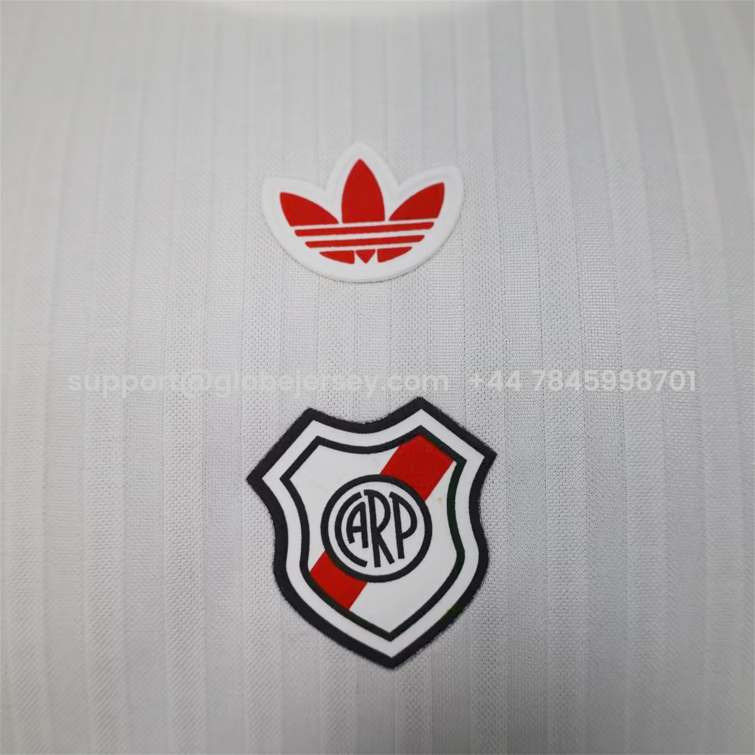 GlobeJersey-River Plate 25-26 Originals Terrace Icon White Jersey - Player Version