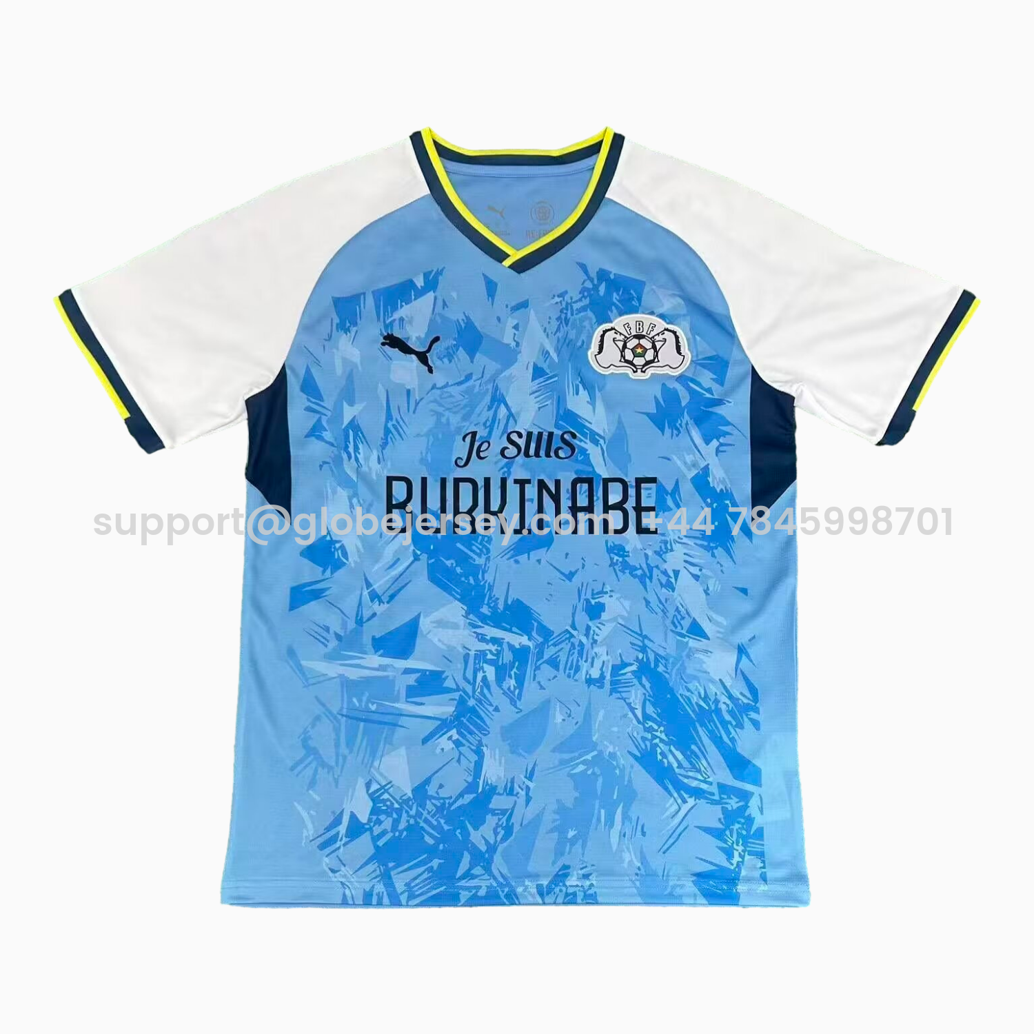 GlobeJersey-Burkina Faso 2026 Blue Special Jersey - Fans Version