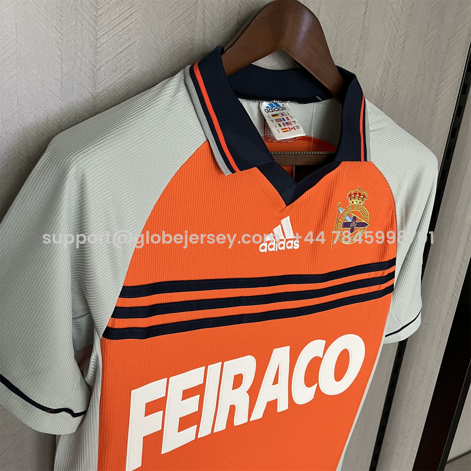 GlobeJersey-Retro Deportivo de La Coruña 1998-99 Third Jersey