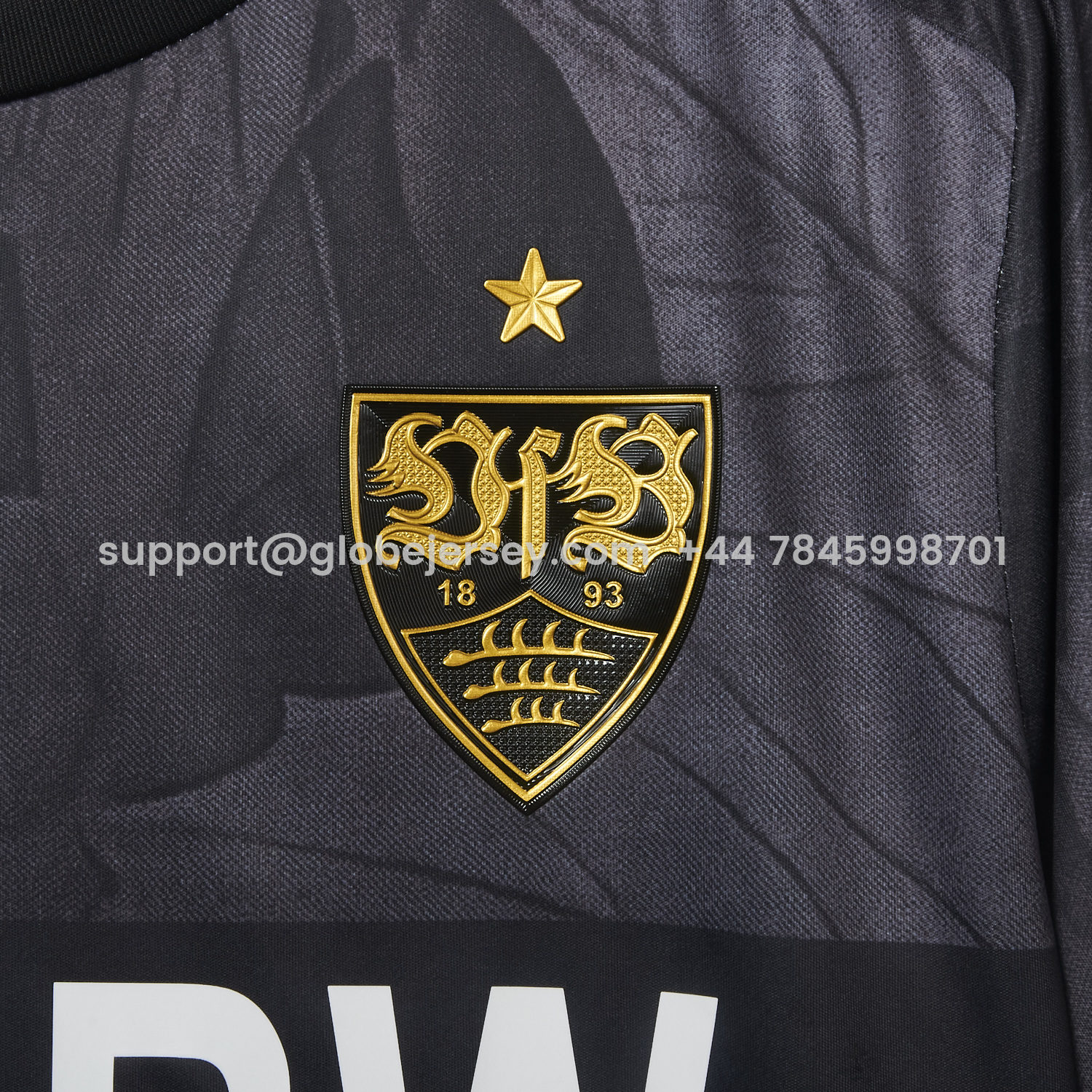 GlobeJersey-VfB Stuttgart 25-26 Third Black Jersey - Fans Version