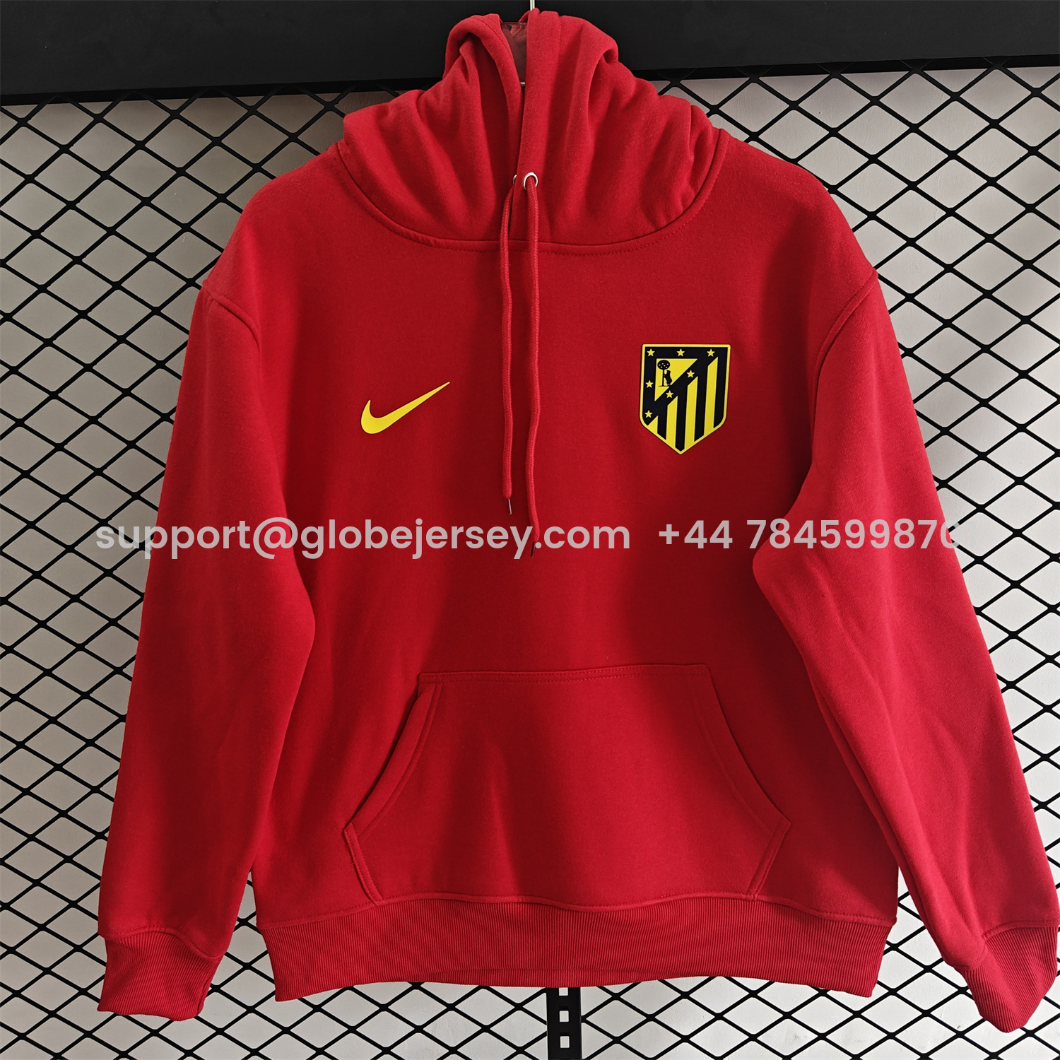 GlobeJersey-Atletico Madrid 25-26 Originals Terrace Icon Unisex Pullover Hoodie