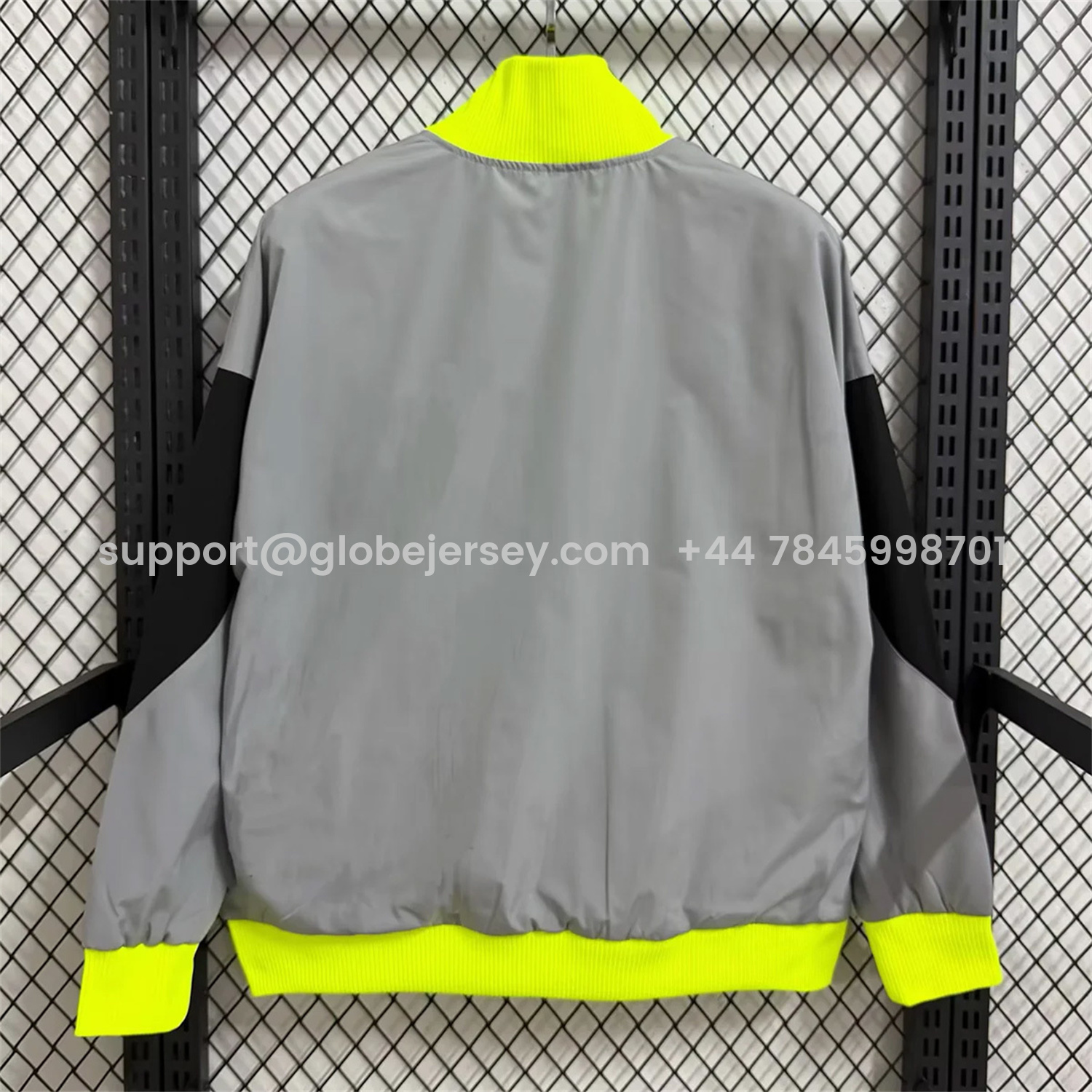 GlobeJersey-Sporting CP 25-26 Windbreaker Jacket - Grey