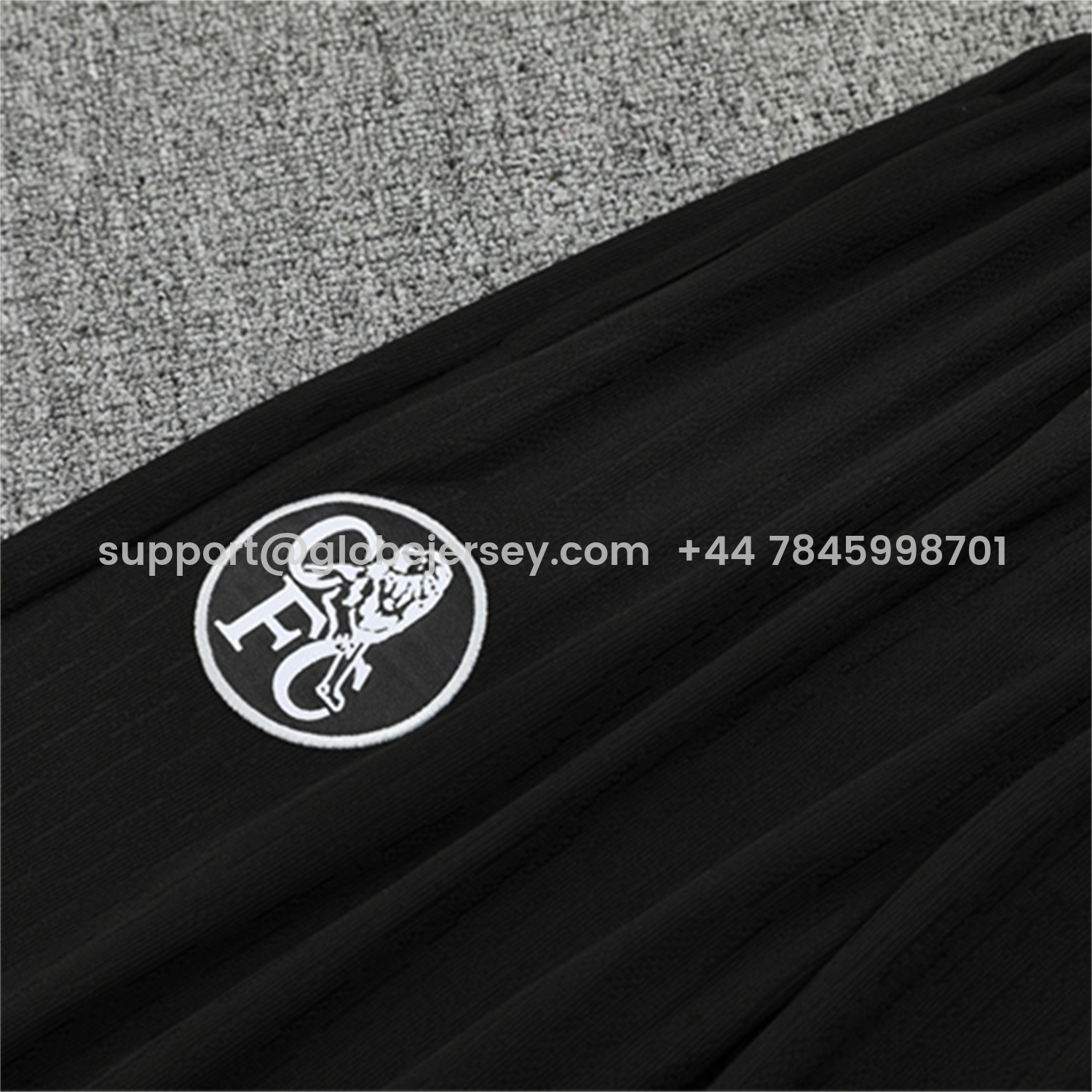 GlobeJersey-C.H.E.L.S.E.A 25-26 Long Sleeve Training Set - Player Version - Blue Top and Black Pants