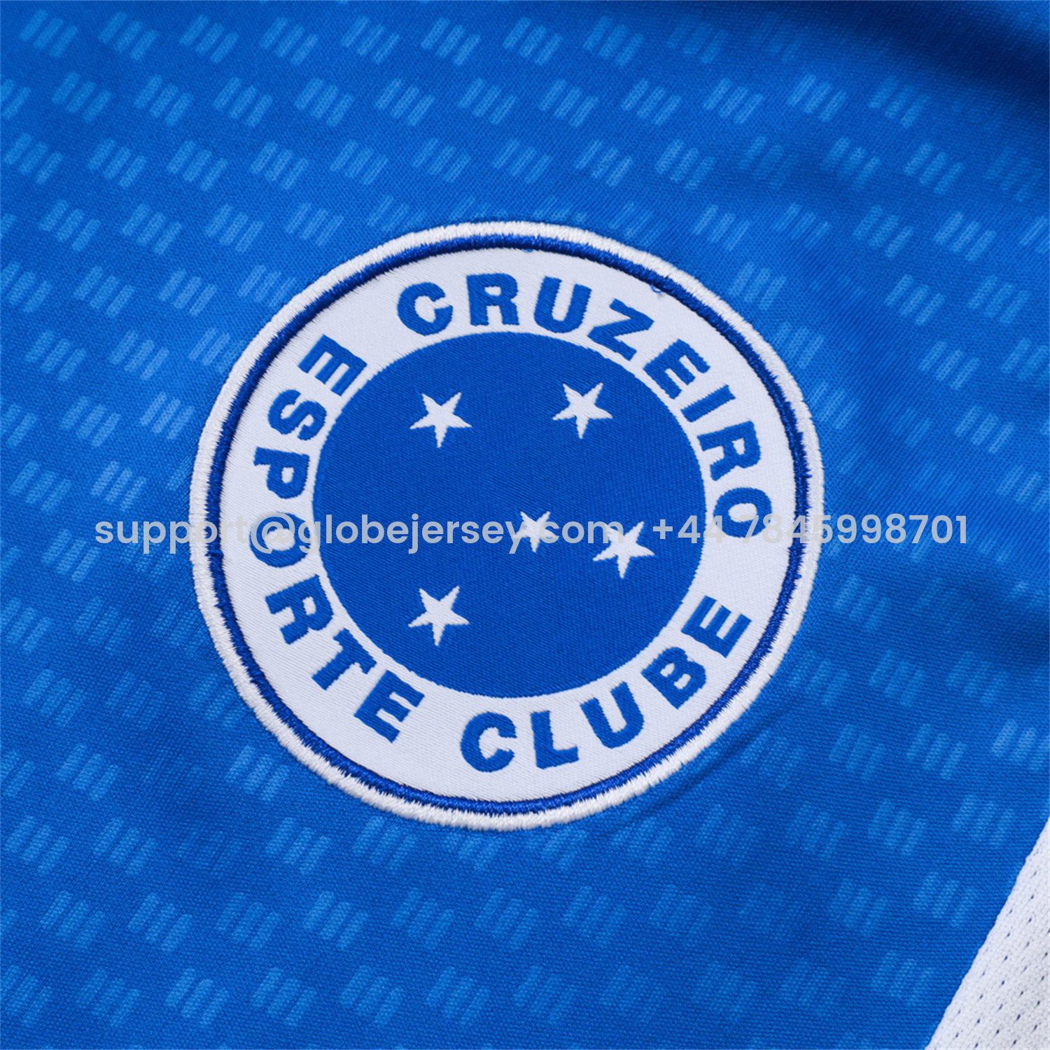 GlobeJersey-Cruzeiro 25-26 Vest Training Set - Ocean Blue Vest and Dark Blue Shorts