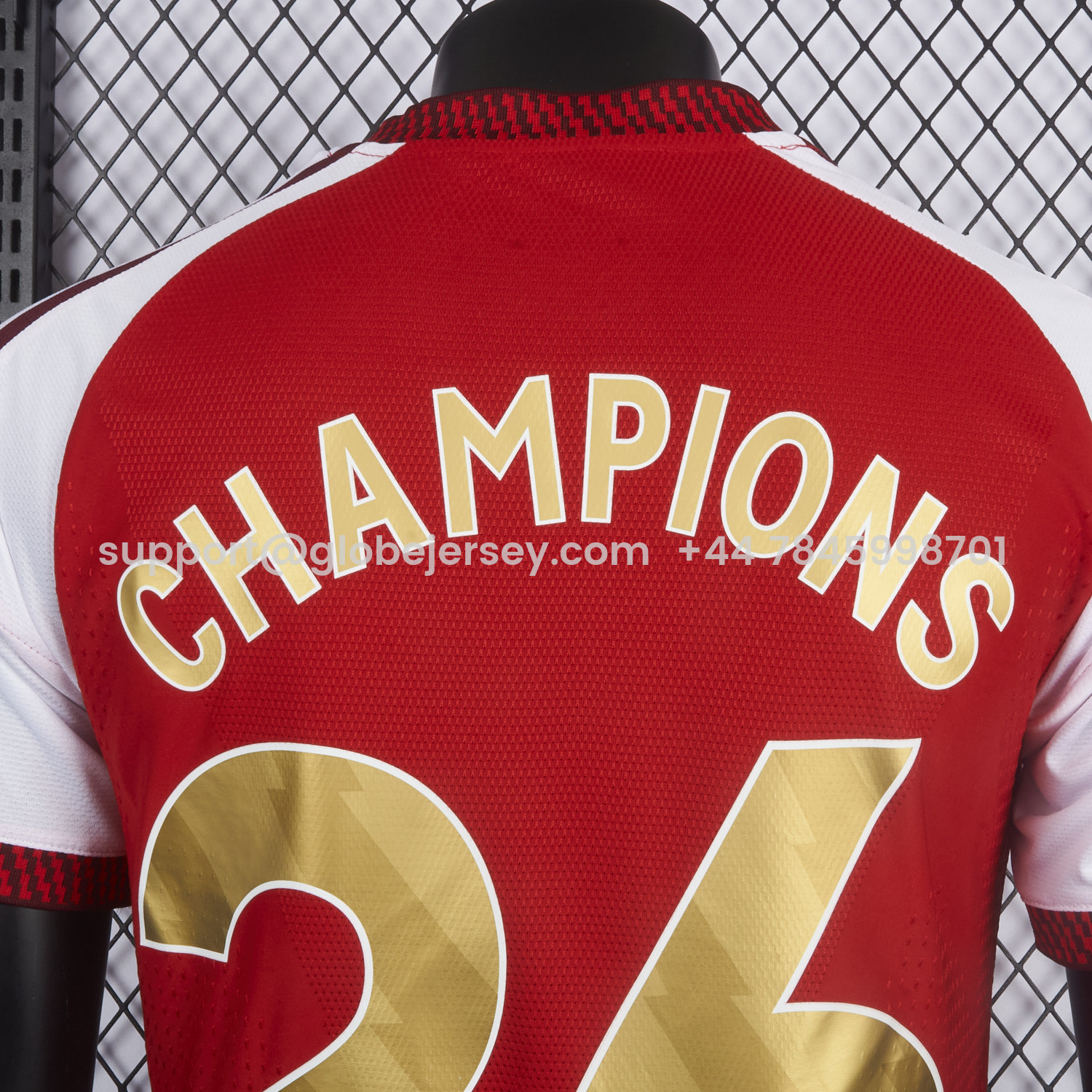 GlobeJersey-【Champion 26 Font】Arsenal 26-27 Home Jersey - Player Version