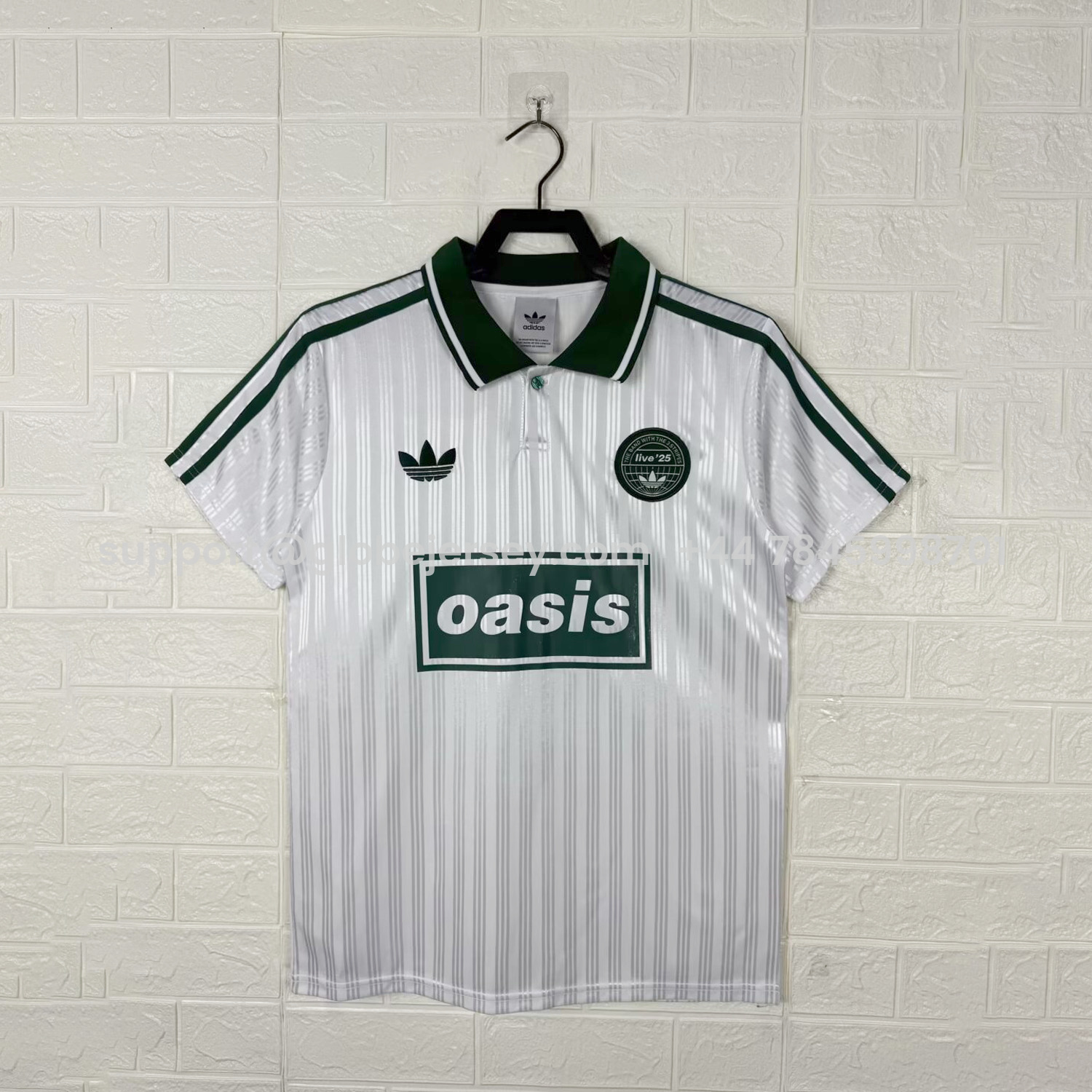 GlobeJersey-Bohemian 25-26 Oasis Originals Tour White Stripes Jersey - Fans Version