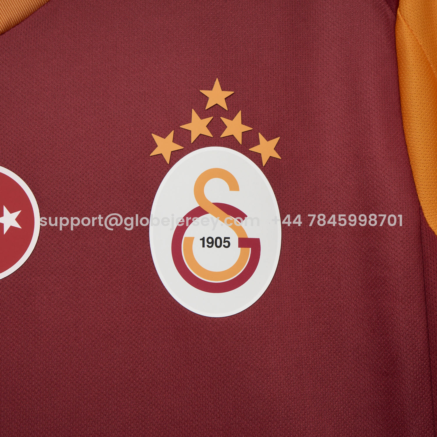 GlobeJersey-Galatasaray 25-26 Home Jersey with Five Stars - Fans Version