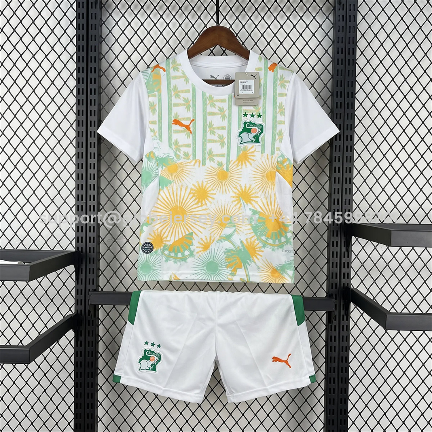 GlobeJersey-Ivory Coast 2026 Away Kids Kit