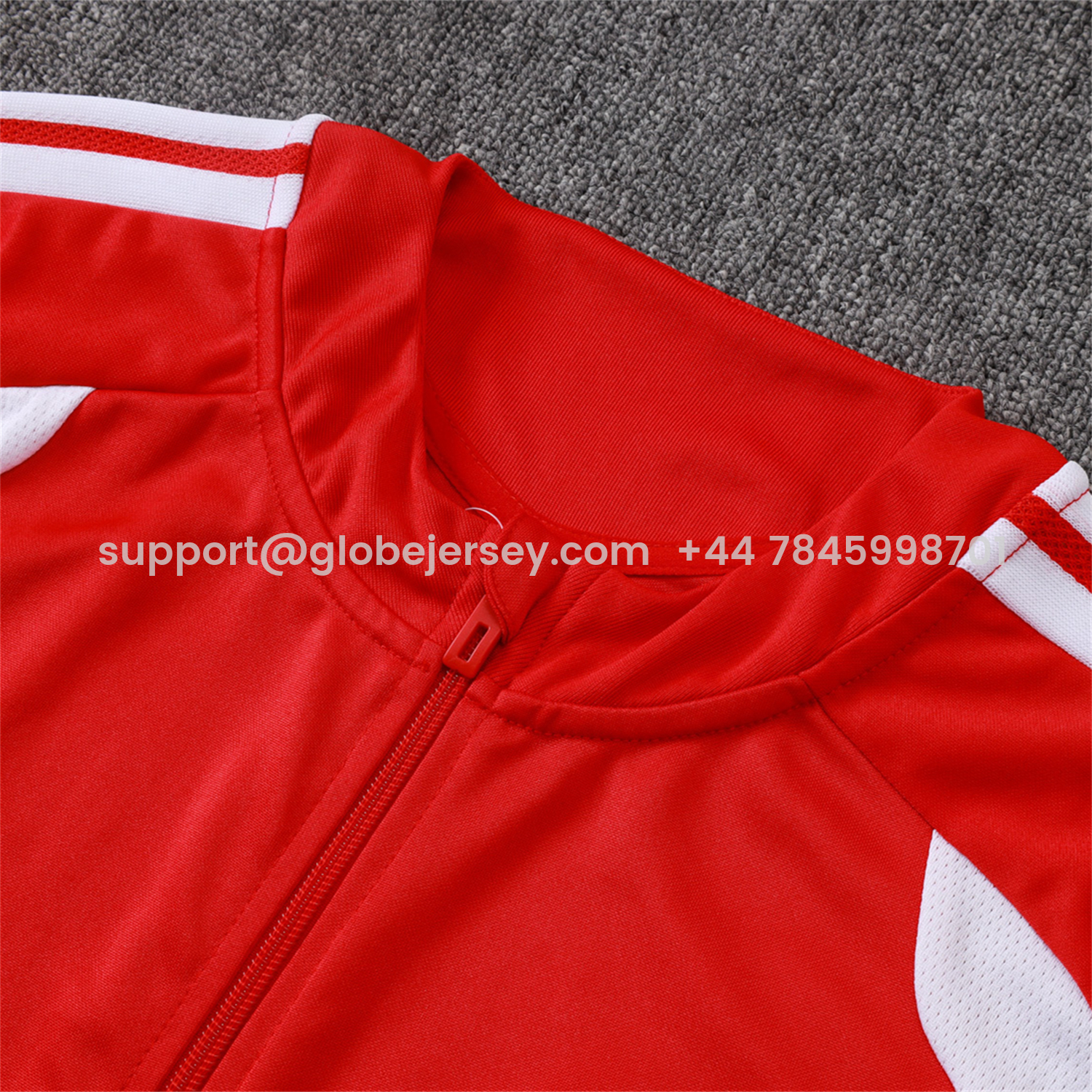 GlobeJersey-Arsenal 26-27 Jacket Training Tracksuit - Red Jackets & Black Pants
