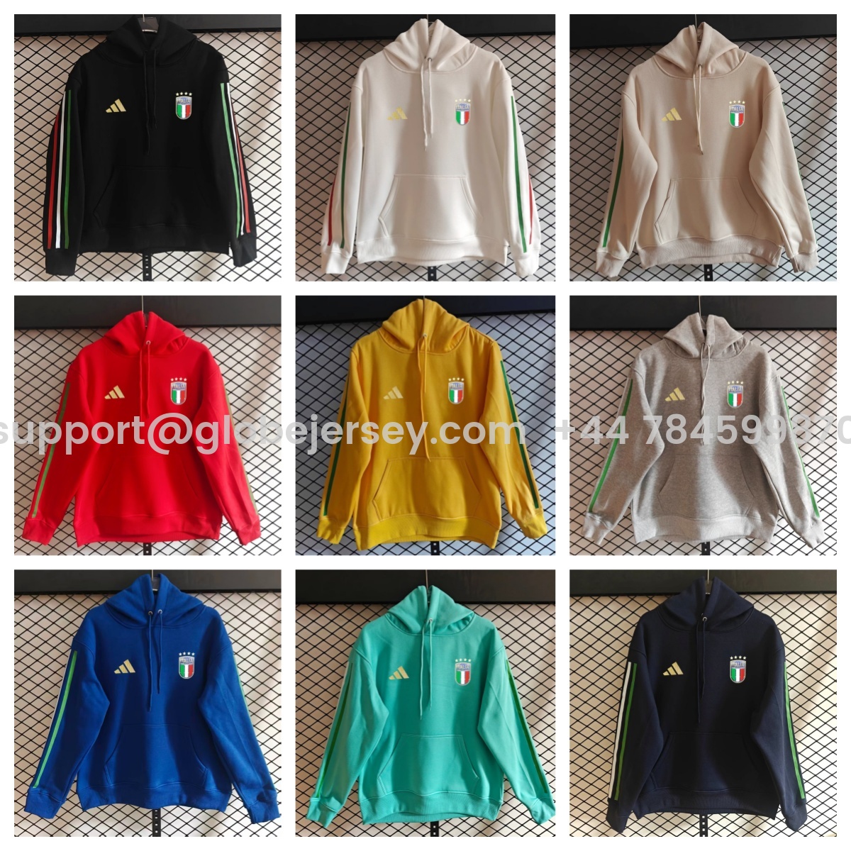 GlobeJersey-Italy 2026 Home Unisex Pullover Hoodie