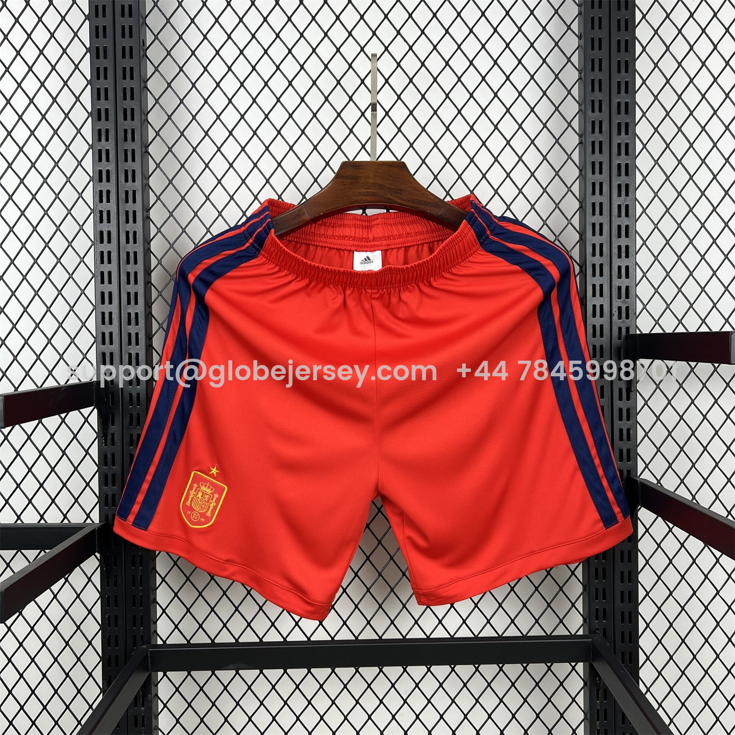 GlobeJersey-Spain 2026 Red Shorts - Fans Version