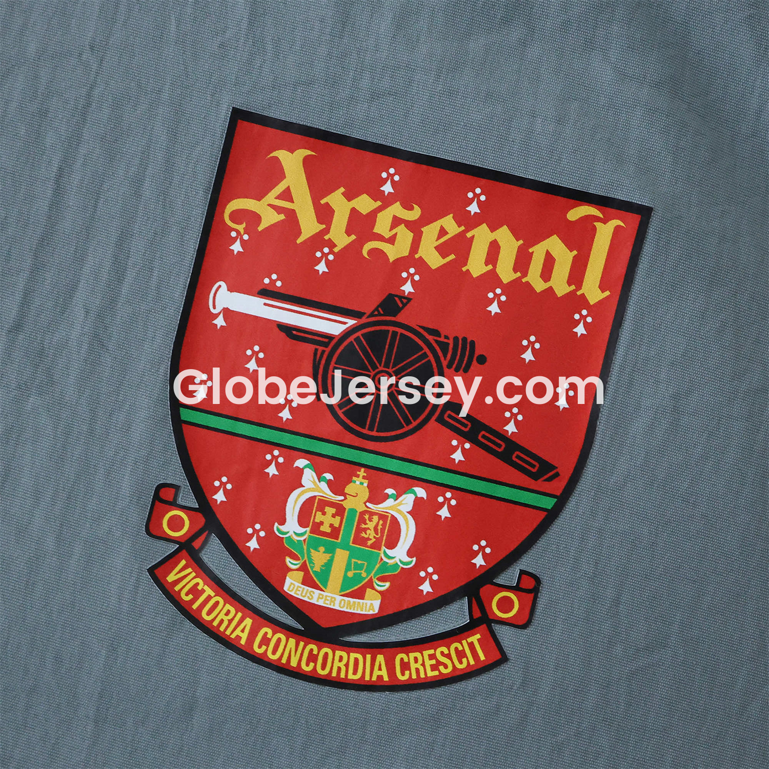 GlobeJersey-Retro Arsenal 1991-93 Away Double Sided Reversible Windbreaker - Yellow & Grey
