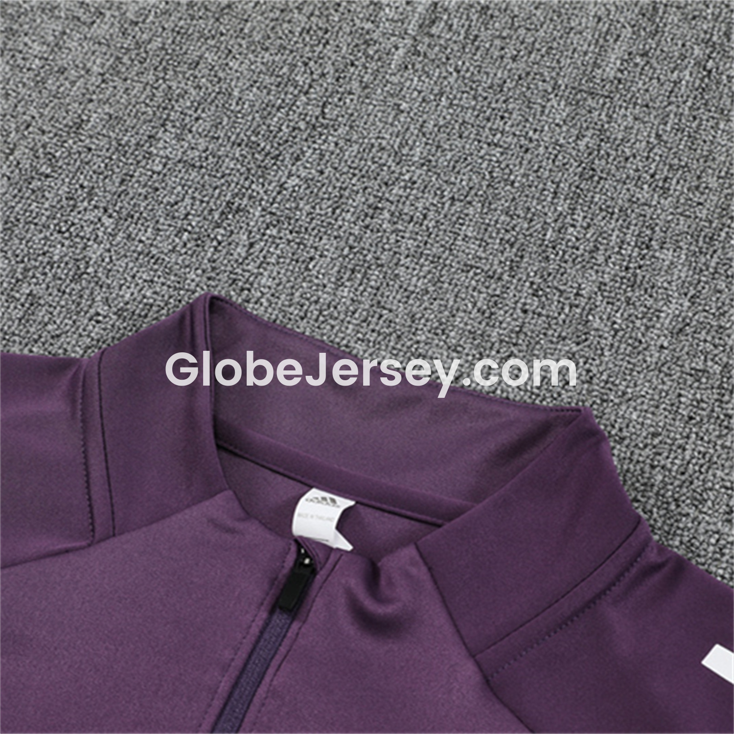 GlobeJersey-Manchester United 25-26 Kid Long Sleeves Training Set - Purple Top & Black Pants