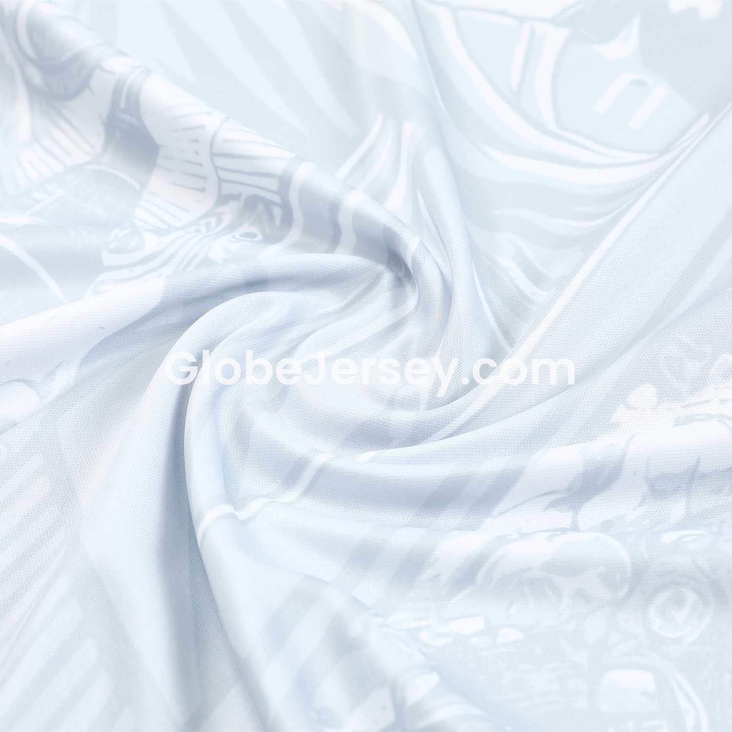 GlobeJersey-Brazil 25-26 White Jesus Statue Vest Training Set - White Vest & Black Shorts