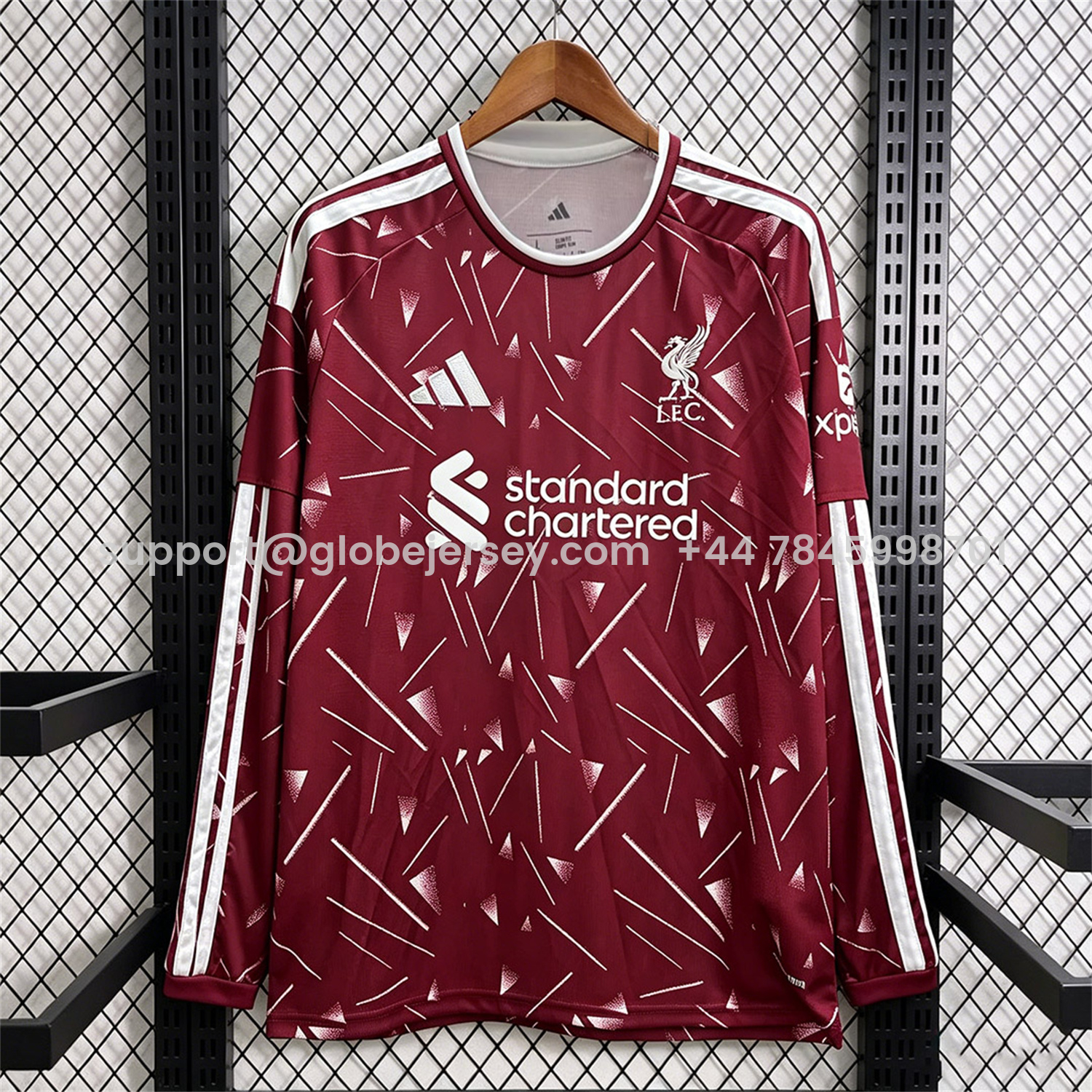 GlobeJersey-Liver.pool 26-27 Home Long Sleeves Jersey - Fans Version
