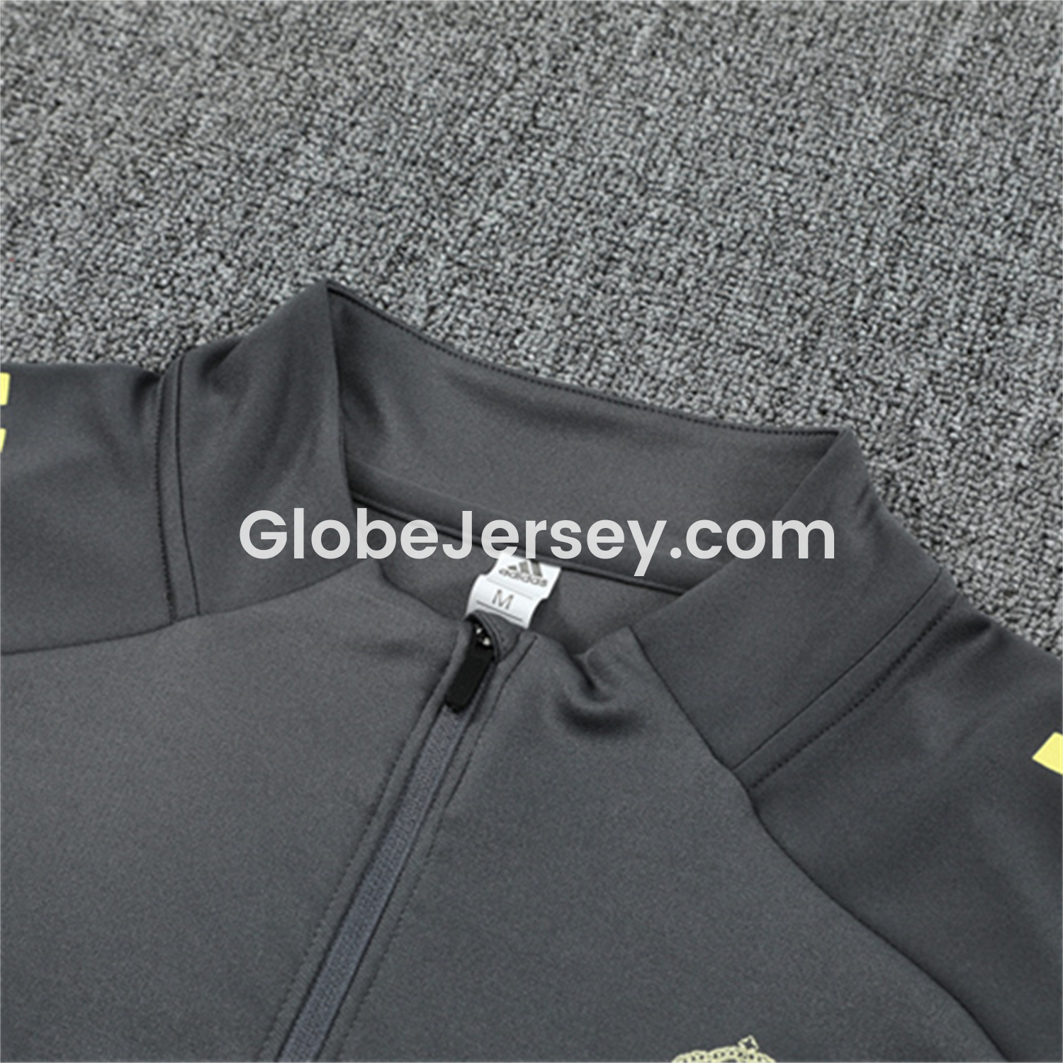 GlobeJersey-Real Madrid 25-26 Long Sleeves Training Set - Gray Top & Gray Pants