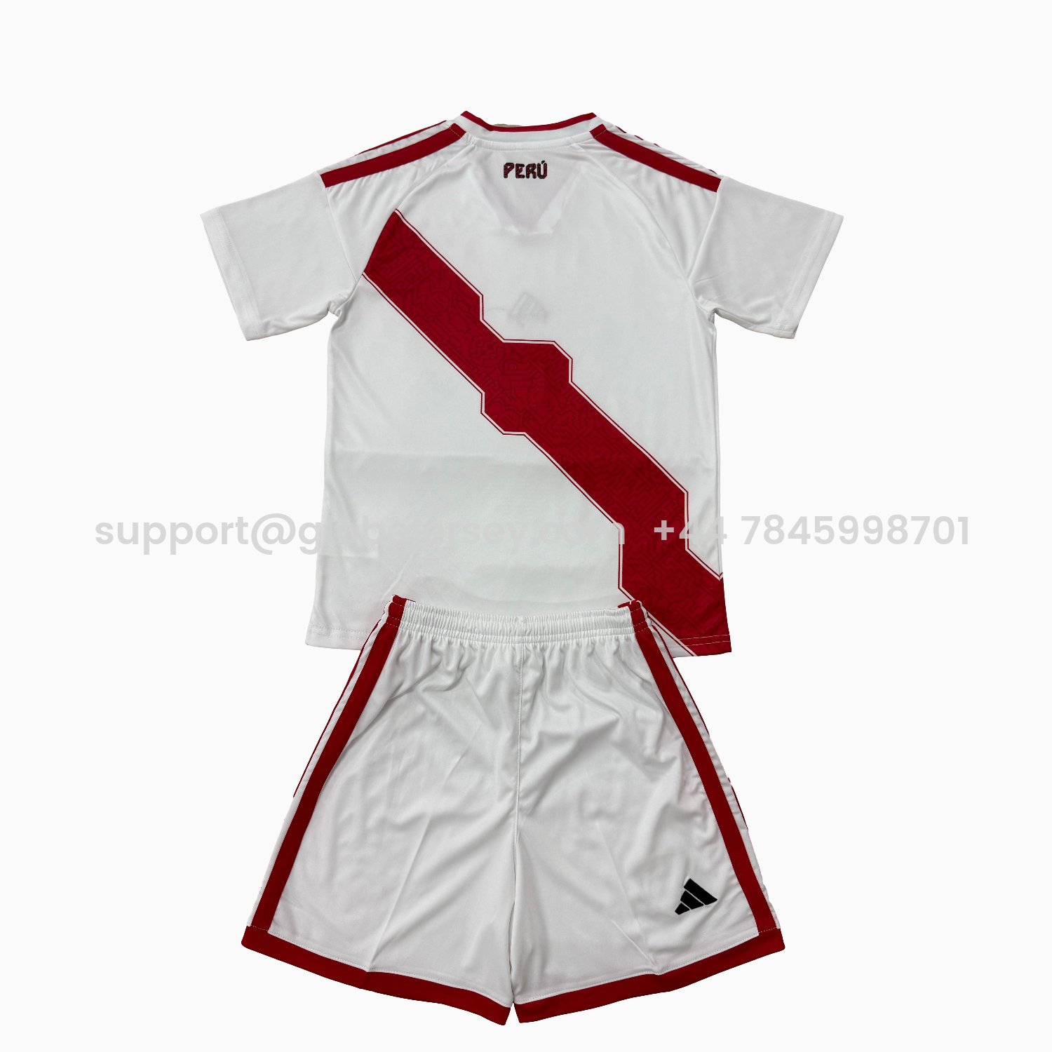 GlobeJersey-Peru 2026 Home Men's Adult Jersey Set - Fans Version