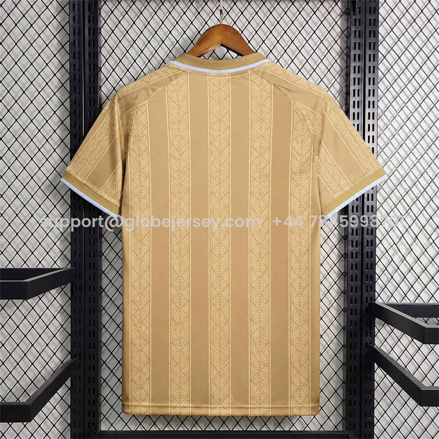 GlobeJersey-South Africa 2026 Gold Stripes Special Jersey - Fans Version