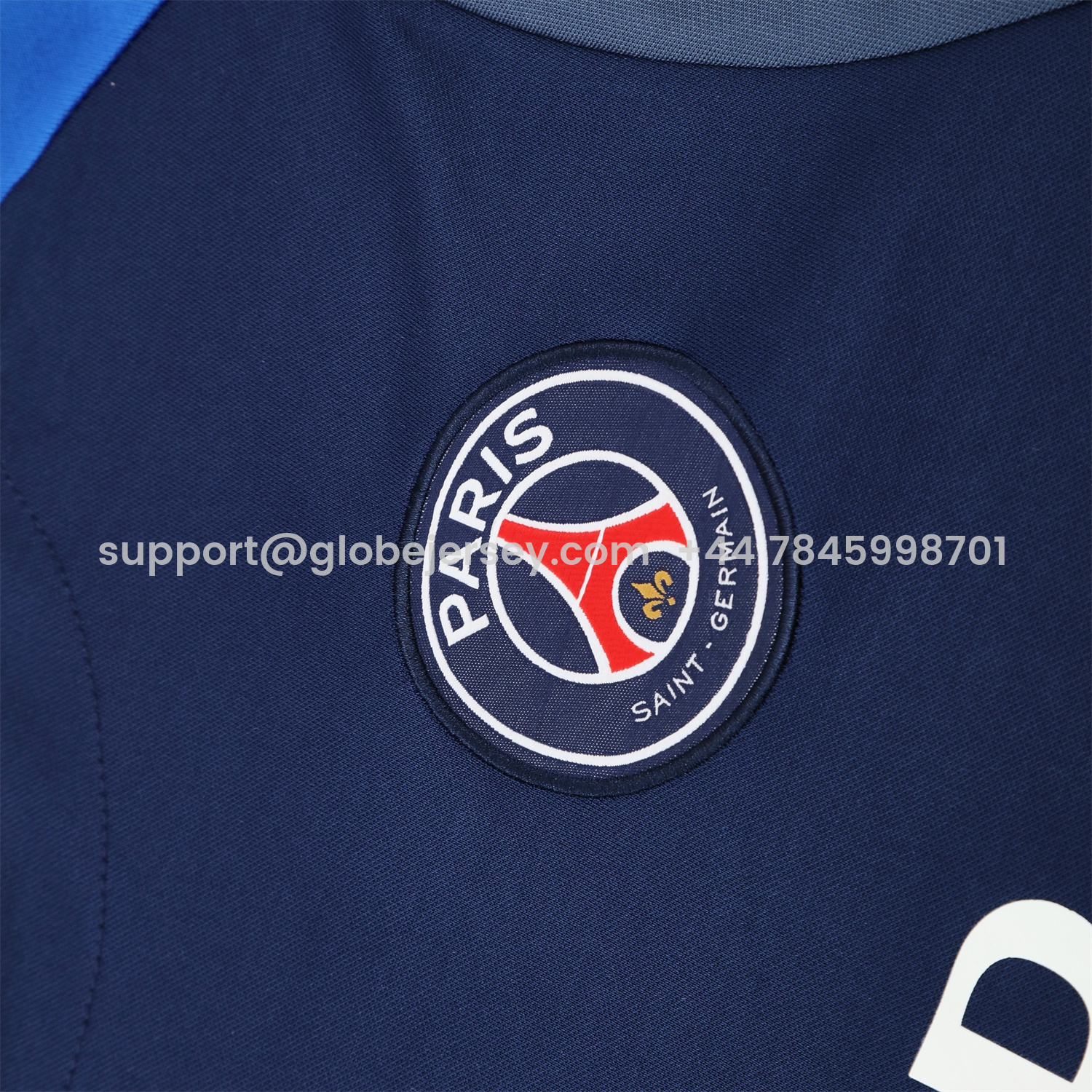 GlobeJersey-Paris Saint-Germain PSG 25-26 Short-Sleeve Training Set - Royal Blue & Royal Blue Shorts