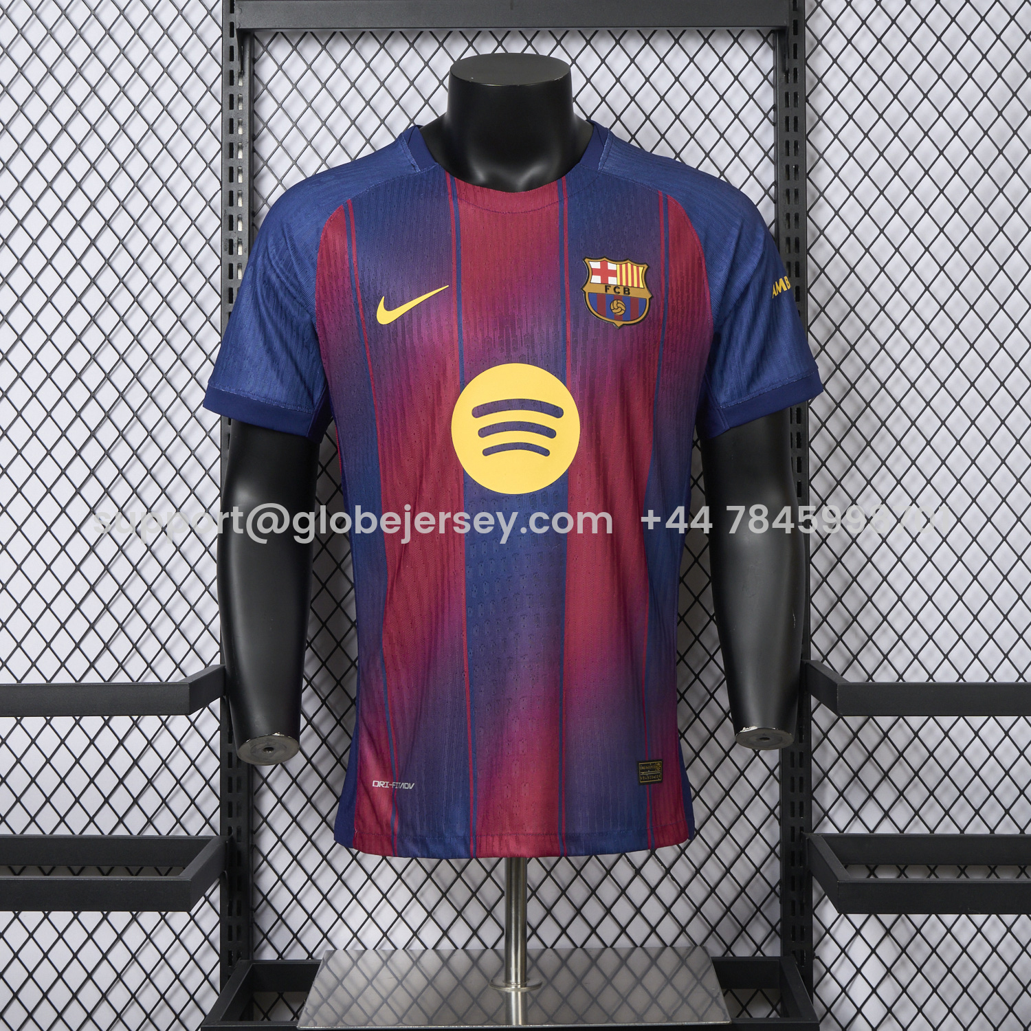GlobeJersey-Barcelona 25-26 Home Jersey - Player Version