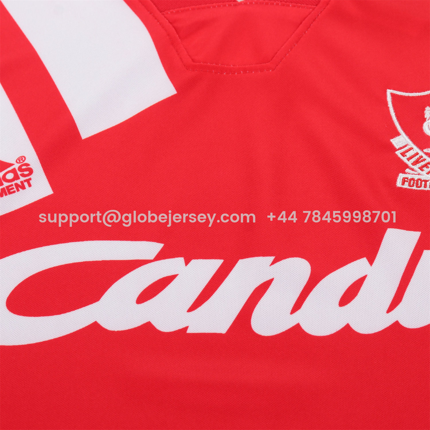 GlobeJersey-Retro Liver.pool 1991-92 Home Kids Kit