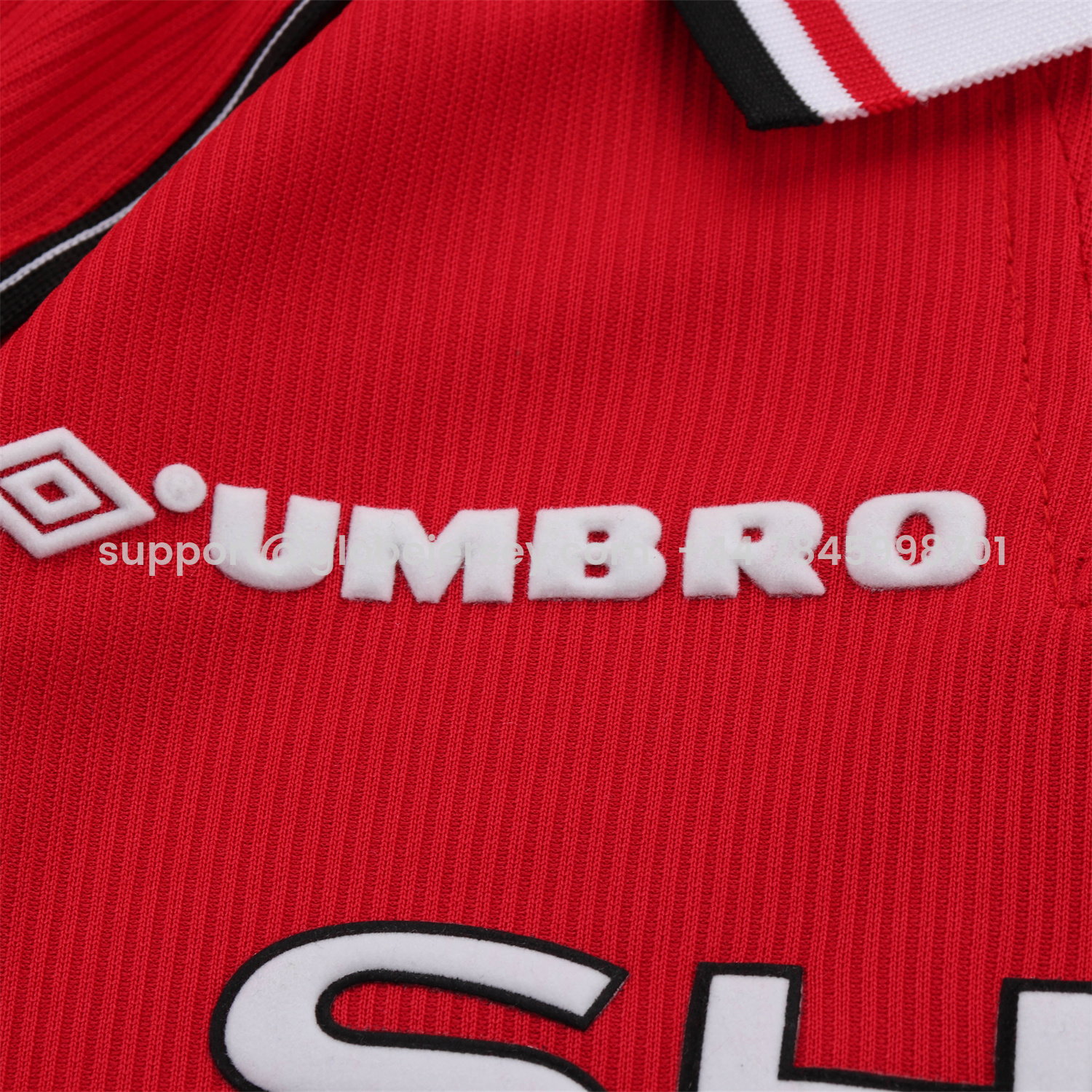 GlobeJersey-Retro Manchester United 1998-99 Home Long Sleeves Kids Kit