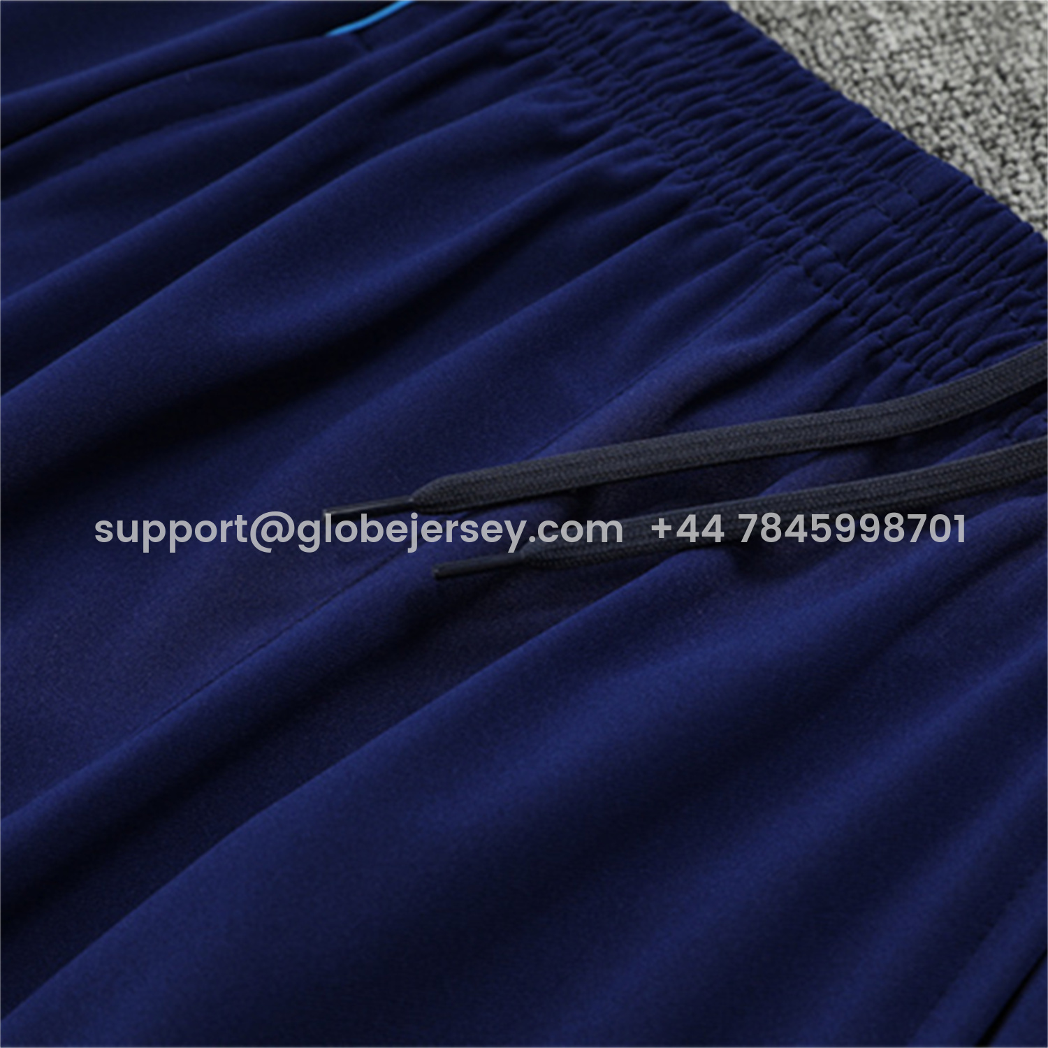 GlobeJersey-Real Madrid 25-26 Kids Long Sleeve Training Set - Deep Blue Top & Pants