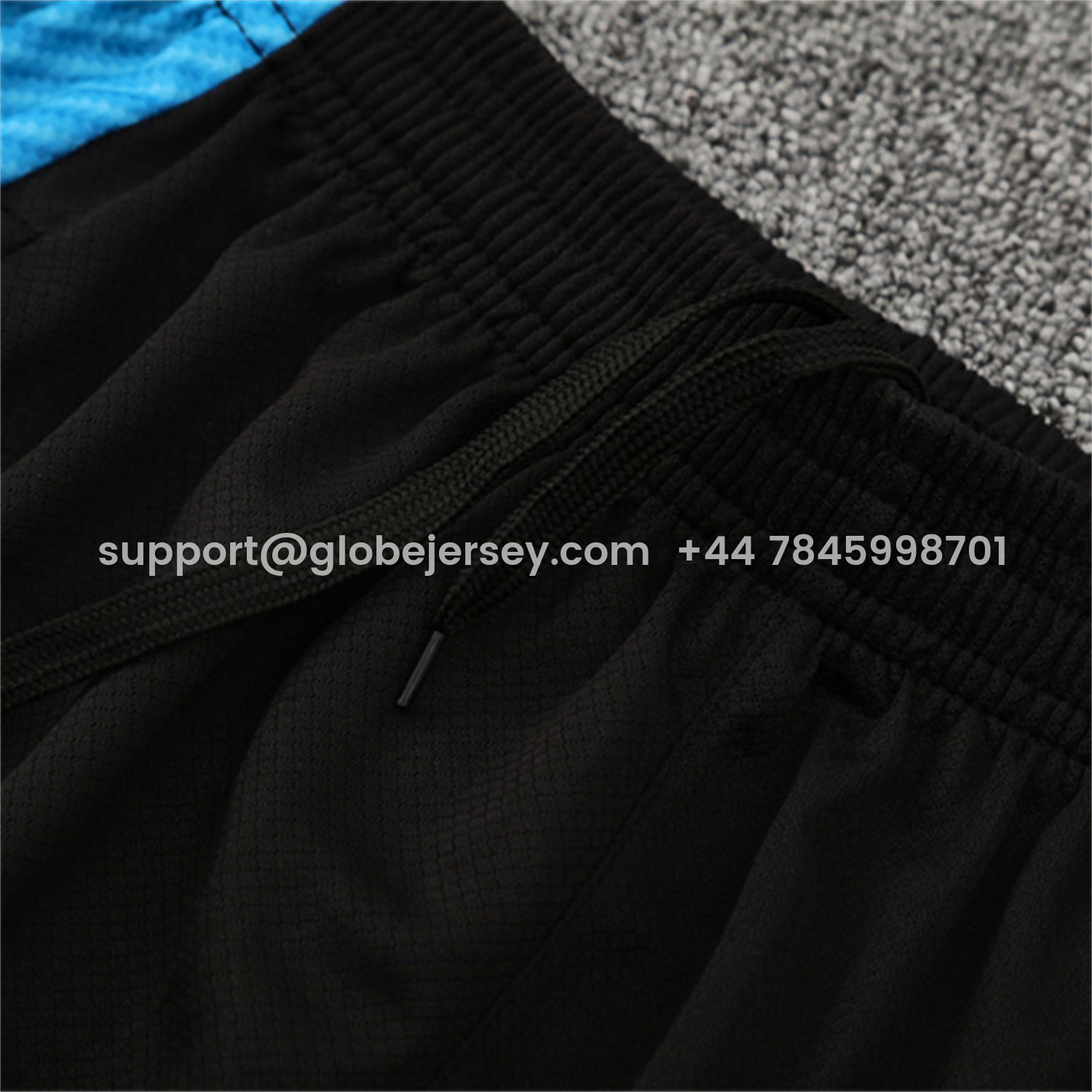 GlobeJersey-Napoli 25-26 Kids Short-Sleeve Training Set - Gray Mecha Top & Black Shorts