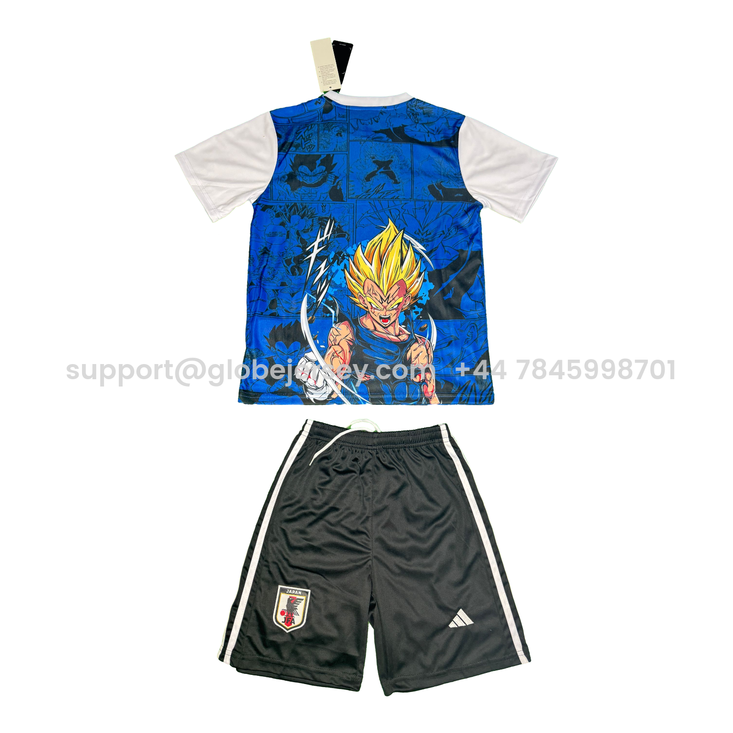 GlobeJersey-Japan 25-26 Vegeta Blue And Black Special Kids Kit