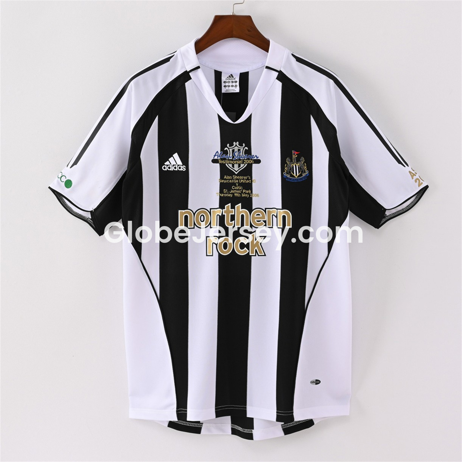 GlobeJersey-Retro Newcastle United 2006 Alan Shearer Testimonial Home Jersey