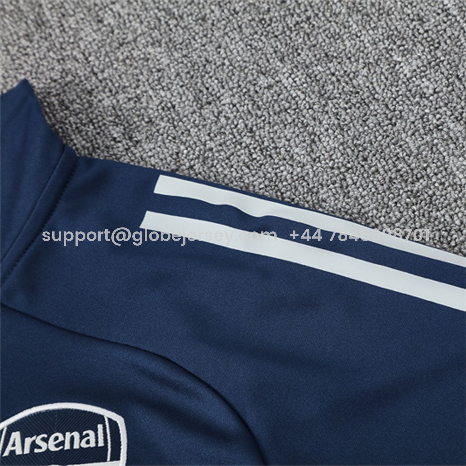 GlobeJersey-Arsenal 25-26 Kids Long Sleeve Training Set - Royal Blue Top & Royal Blue Pants