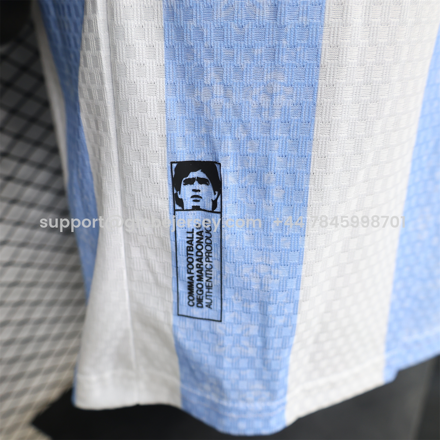 GlobeJersey-Argentina 2026 Blue And White Diego Memory Special Jersey - Player Version