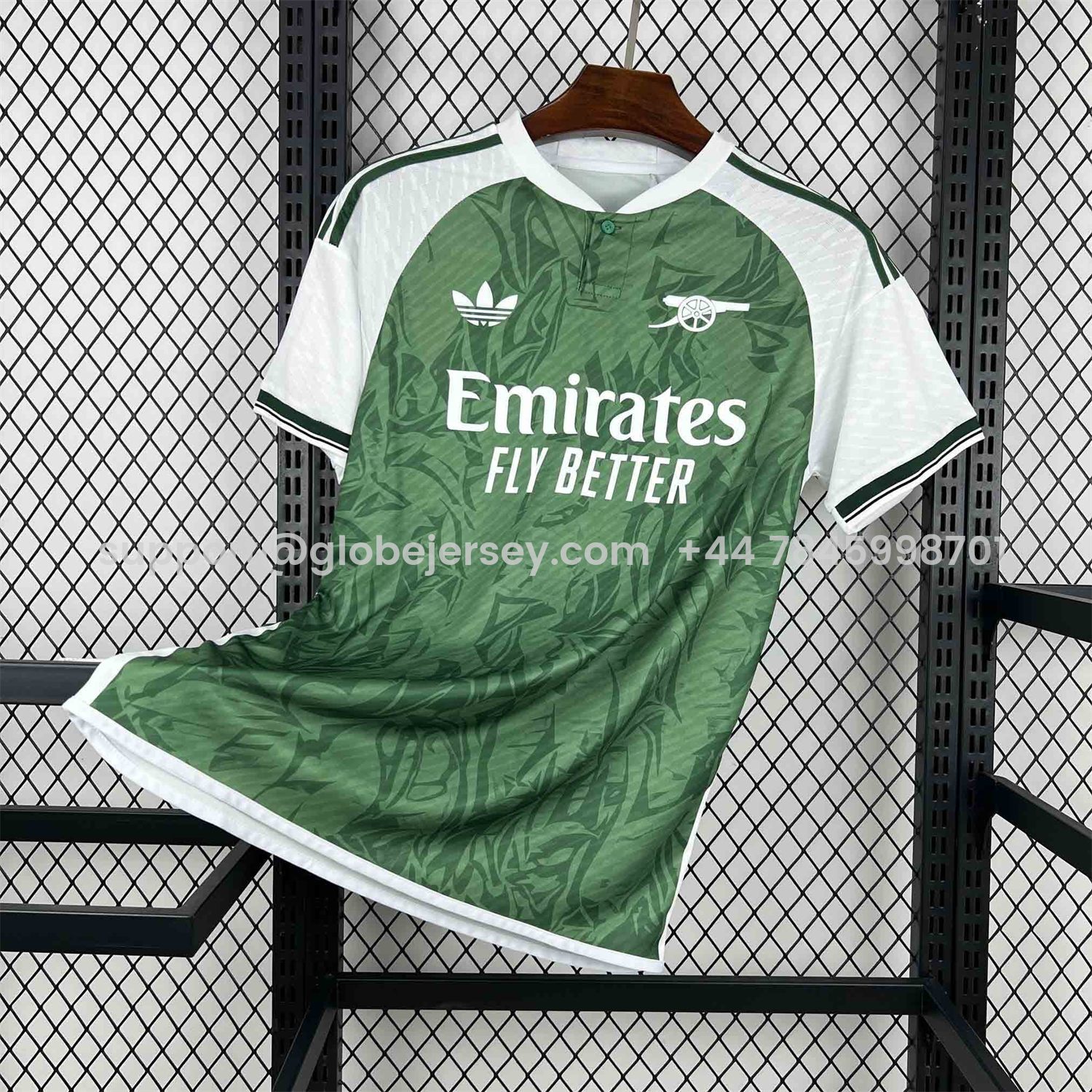 GlobeJersey-Arsenal 26-27 Green Pre-Match Training Jersey - Fans Version