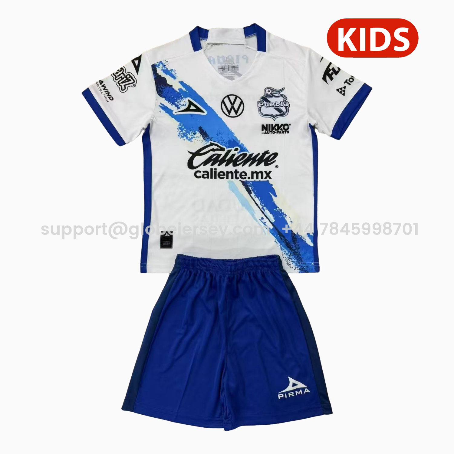 GlobeJersey-Club Puebla 25-26 Home Kids Kit