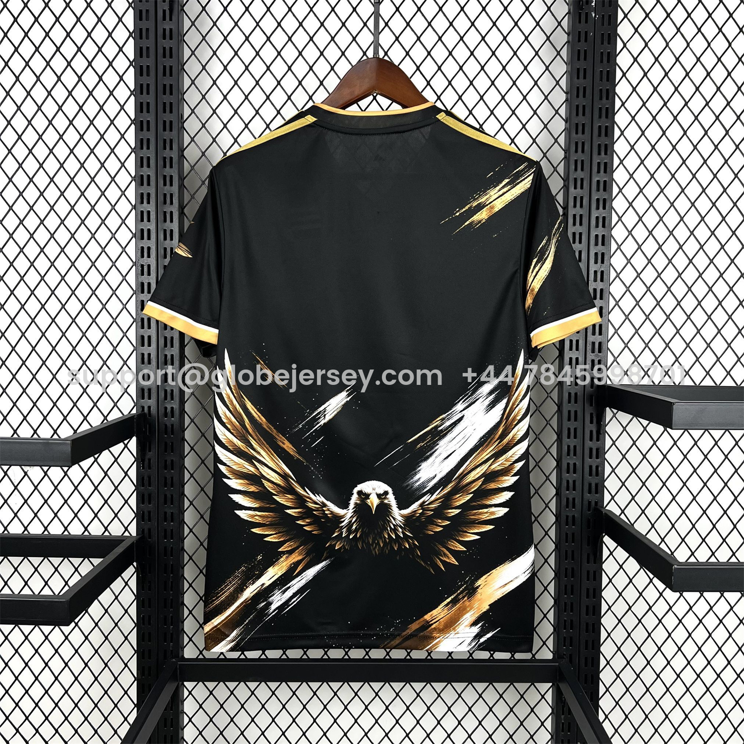GlobeJersey-Benfica 25-26 Gold Eagle Black Special Jersey - Fans Version