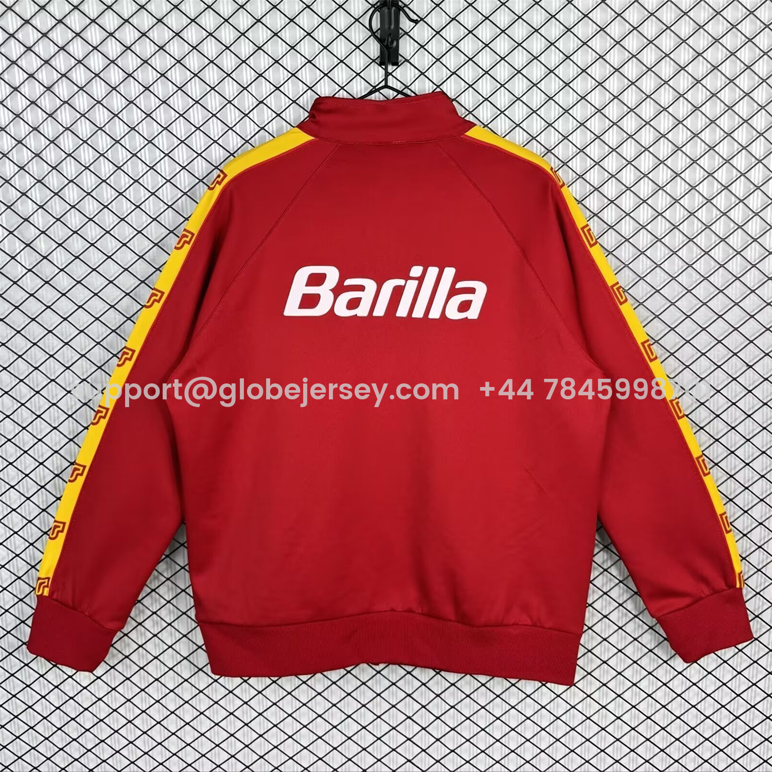 GlobeJersey-Retro AS Roma 1988-89 Home Windbreaker