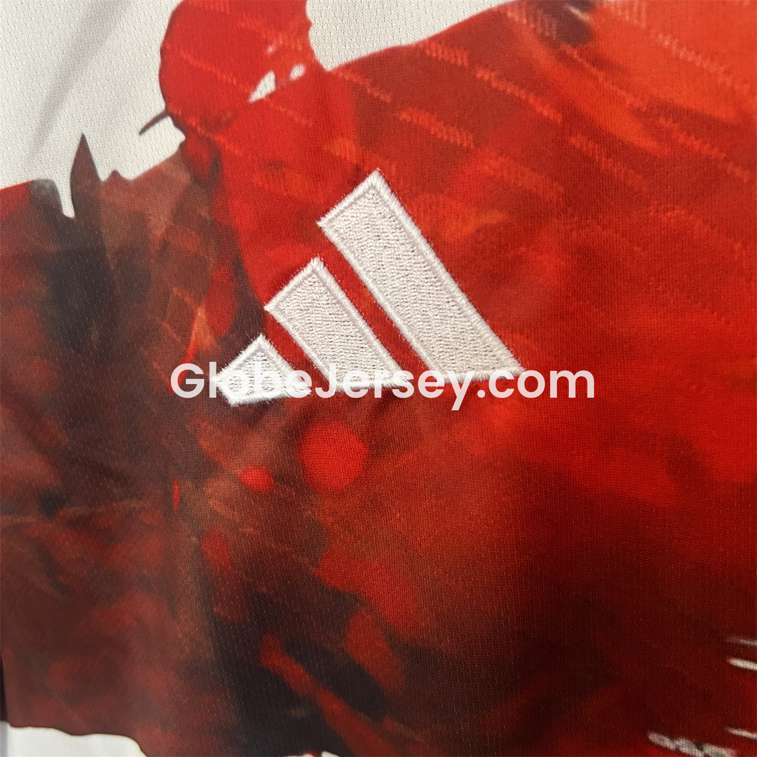 GlobeJersey-Japan 25-26 Black Samurai Silhouette White Jersey - Fans Version