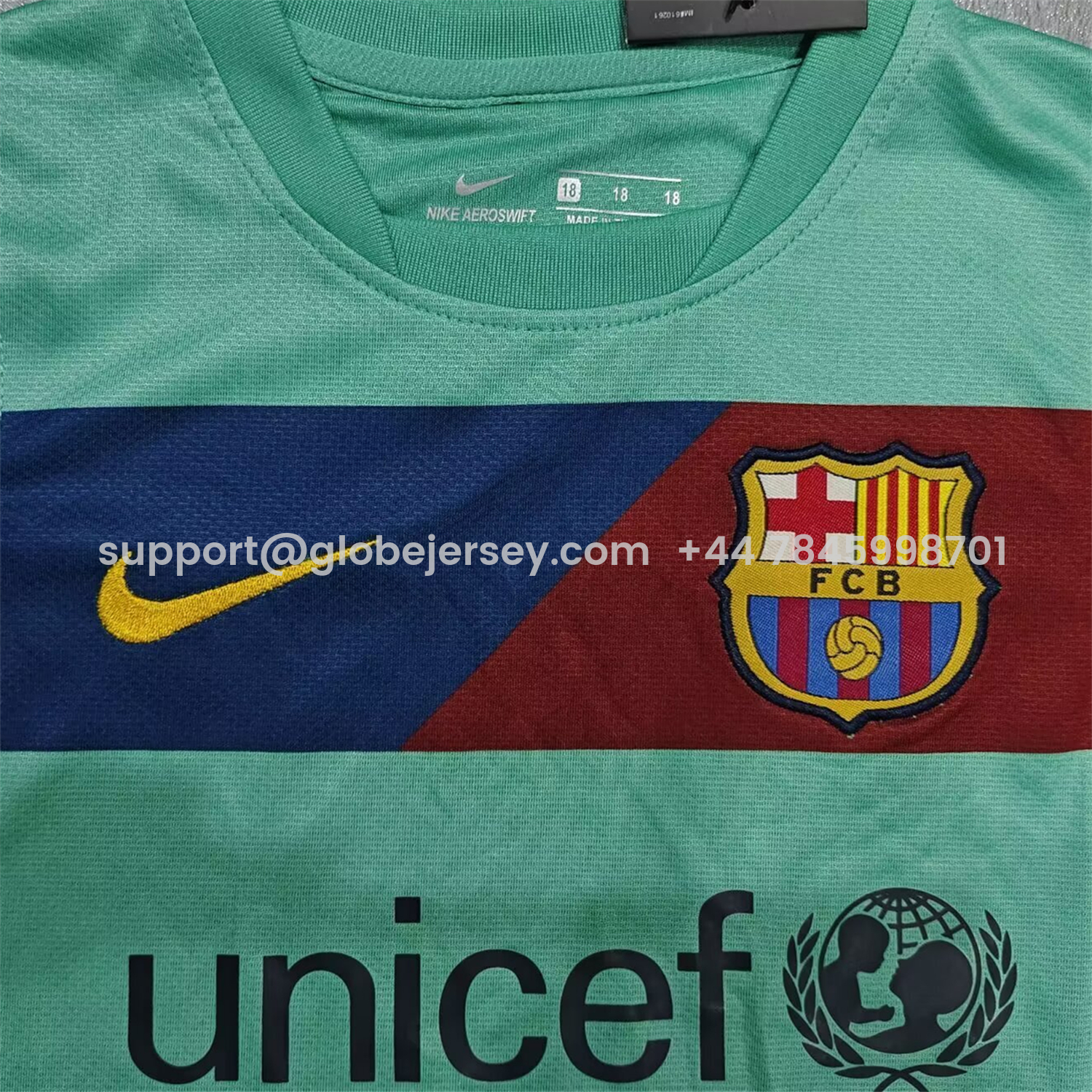 GlobeJersey-Retro Barcelona 2010-11 Away Kids Kit