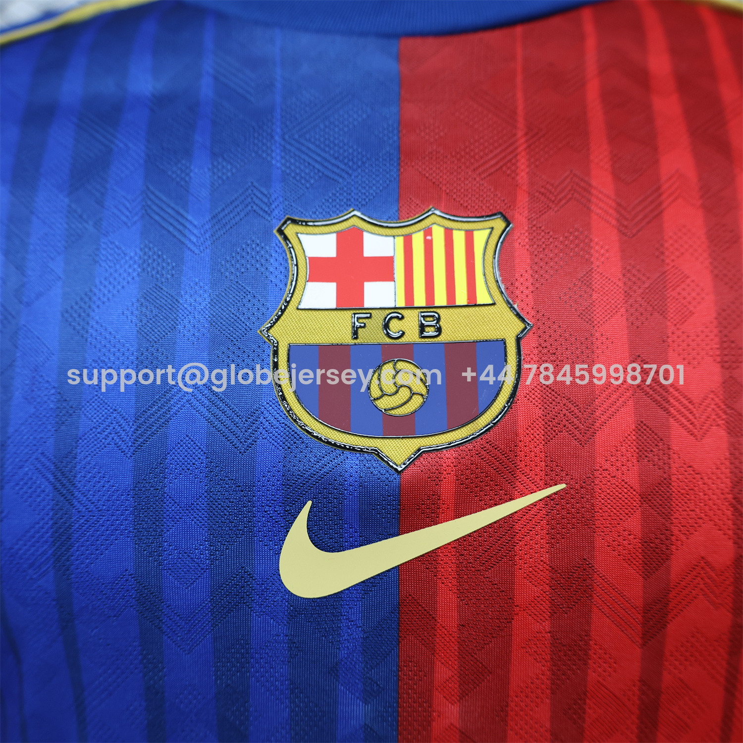 GlobeJersey-Barcelona 26-27 Red Blue Retro Style Casual Jersey - Player Version