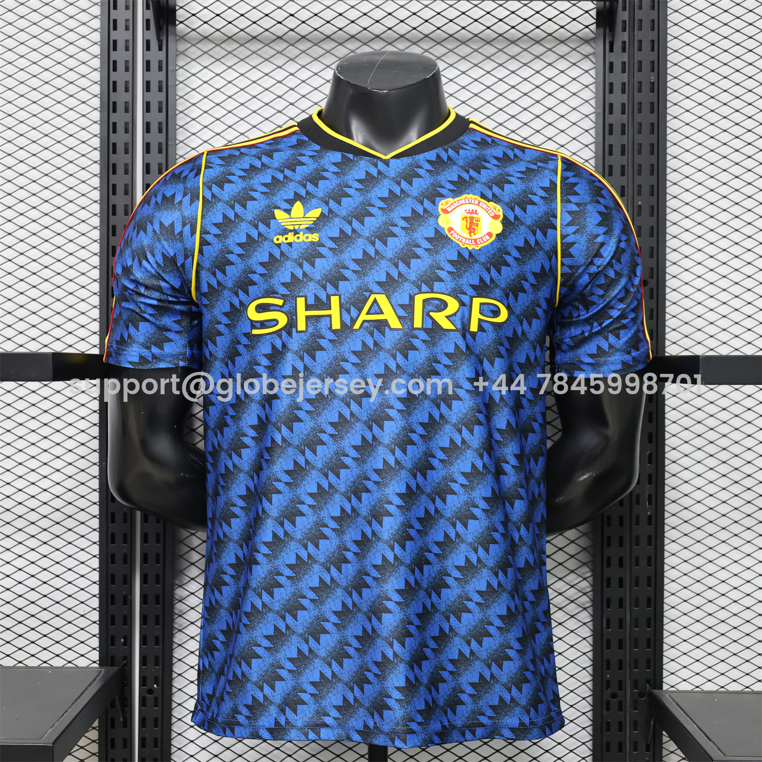 GlobeJersey-Manchester United 26-27 Retro Style Casual Dark Blue Special Jersey - Player Version