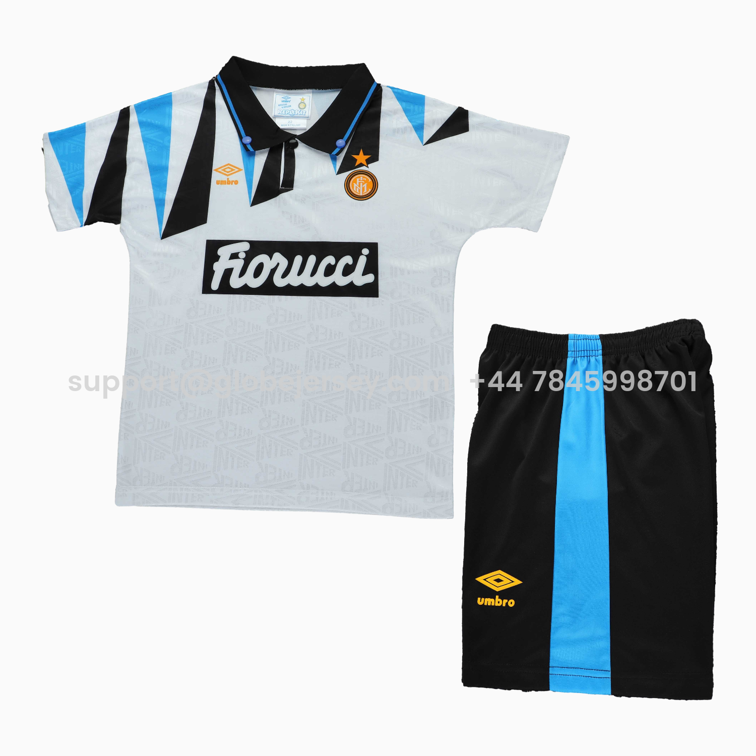 GlobeJersey-Retro Inter Milan 1992-93 Away Kids Kit