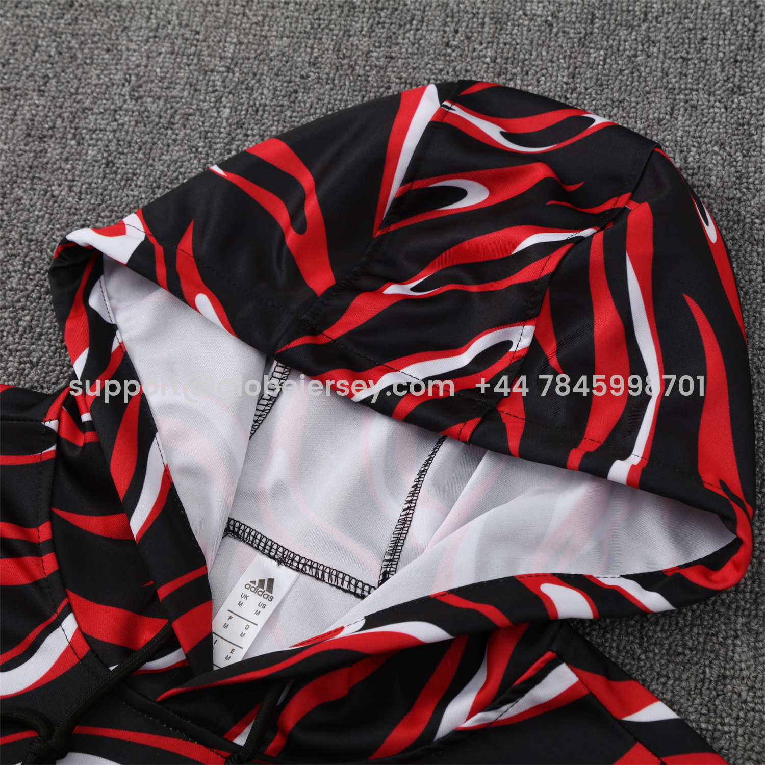 GlobeJersey-Manchester United 25-26 Traning Hoodie Set - Flowing Red Hoodie With Black Pants