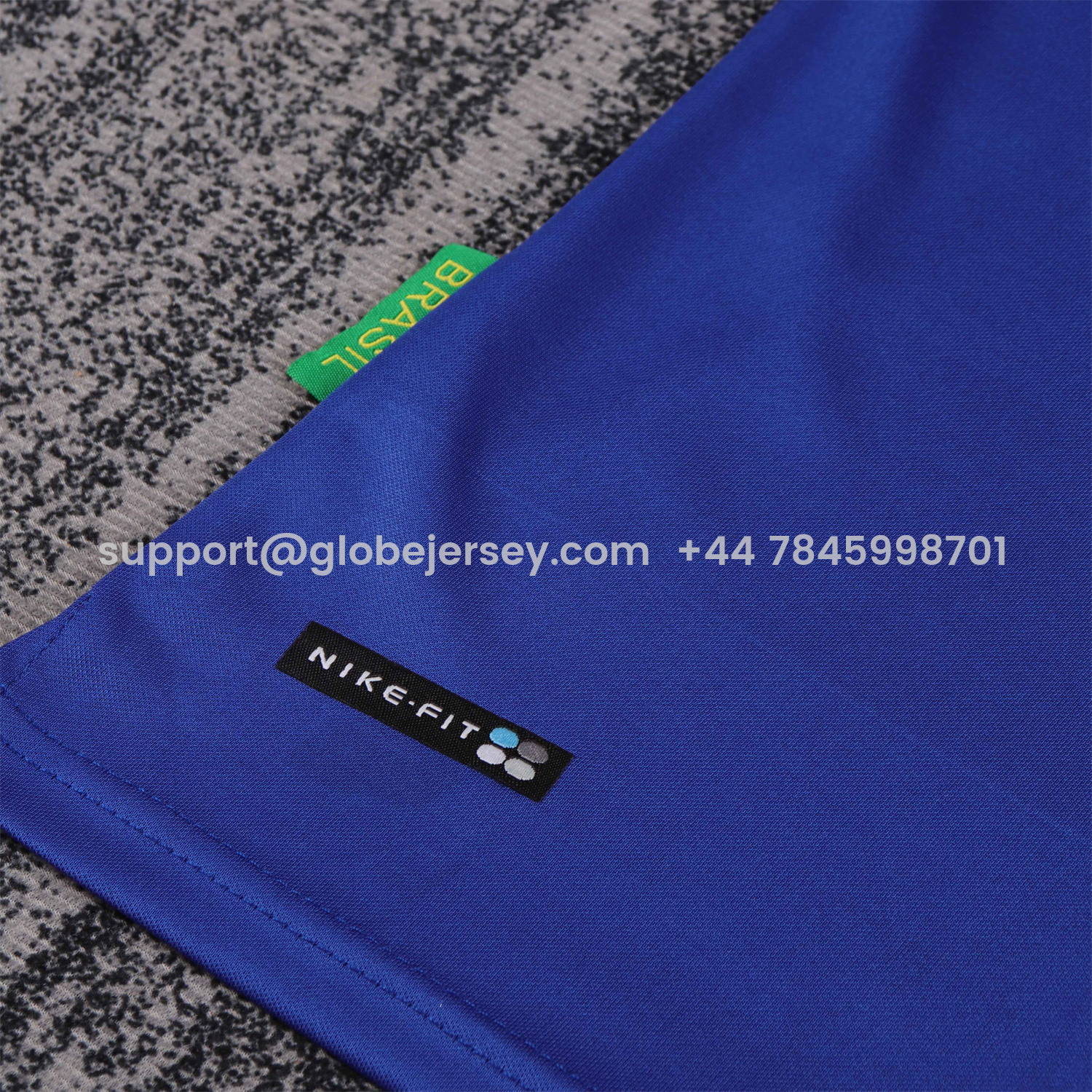 GlobeJersey-Retro Brazil 1998 Away Kids Kit